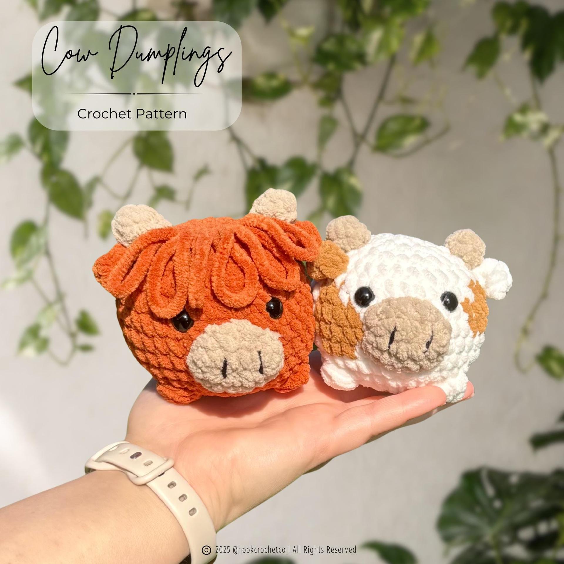 Cow Dumplings Crochet Pattern