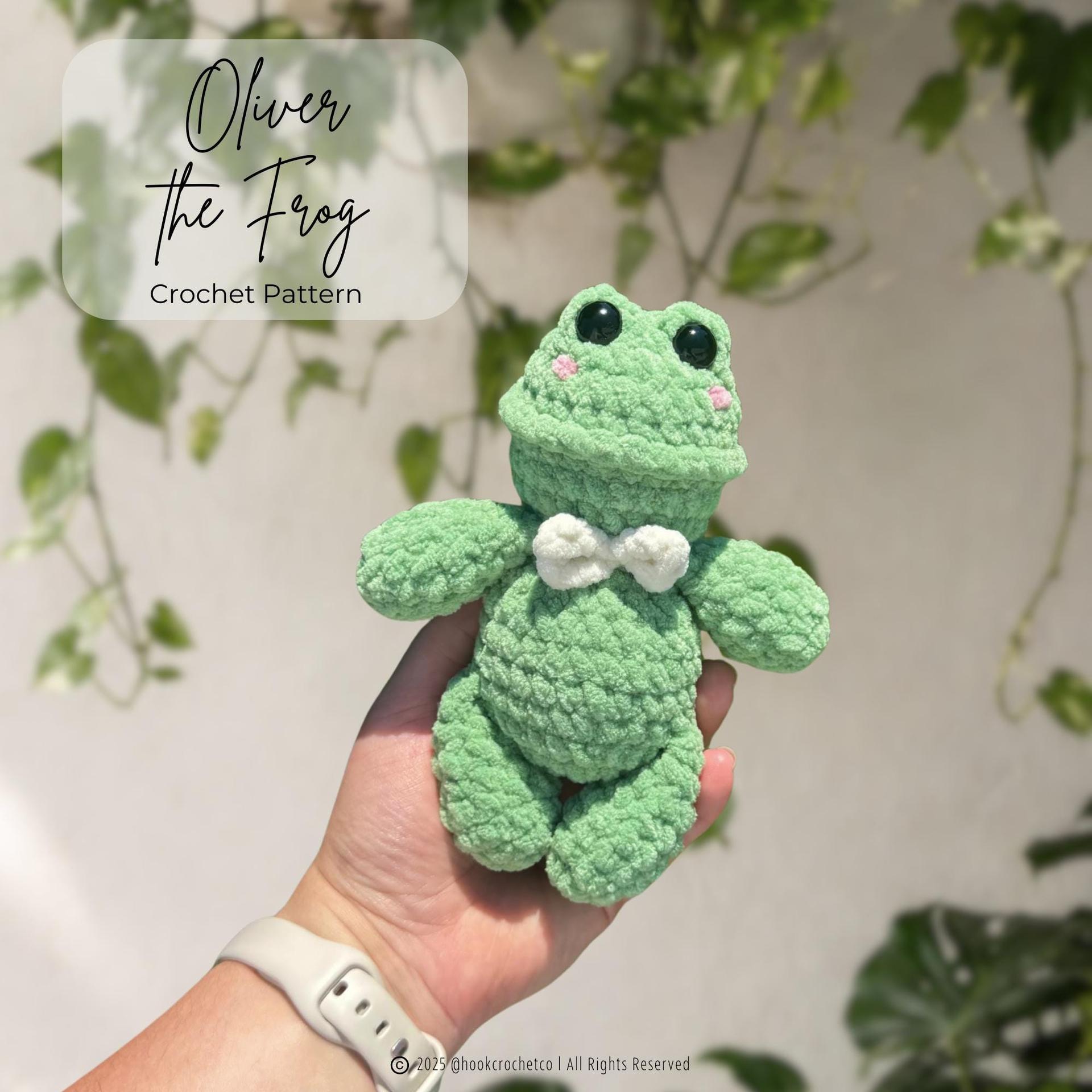Oliver the Frog Crochet Pattern