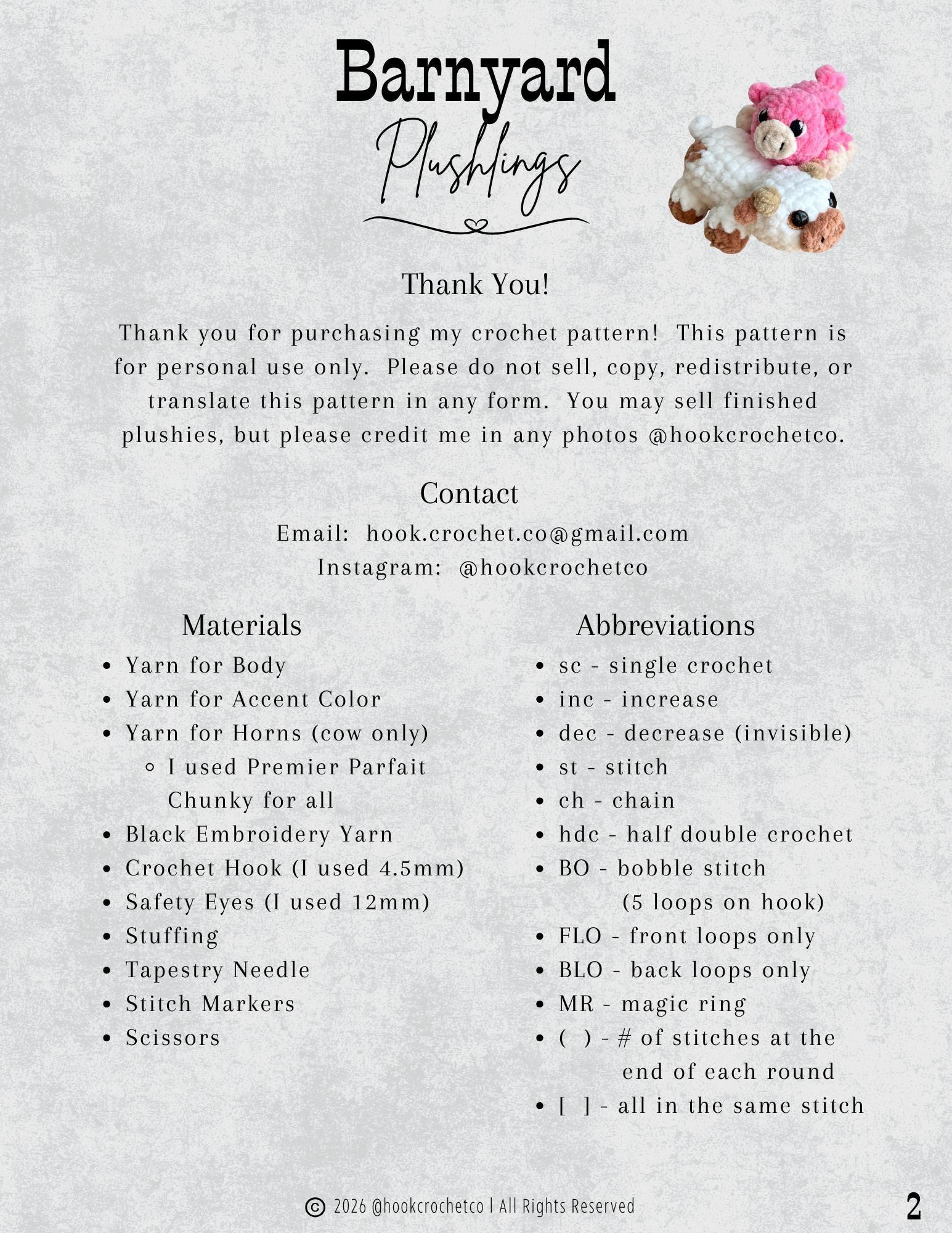 Plushlings Bundle Crochet Pattern thumbnail 3