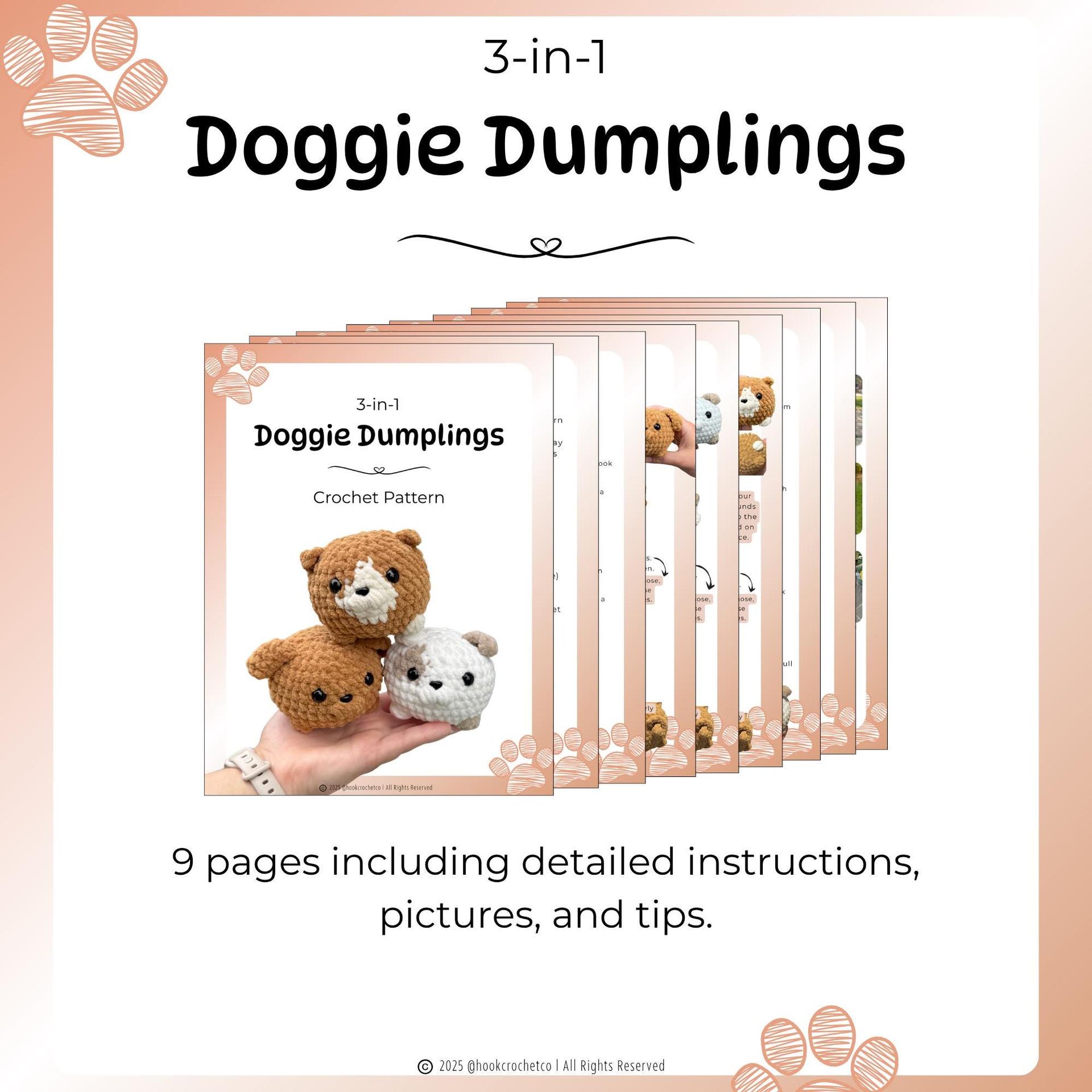 Doggie Dumplings Crochet Pattern thumbnail 2