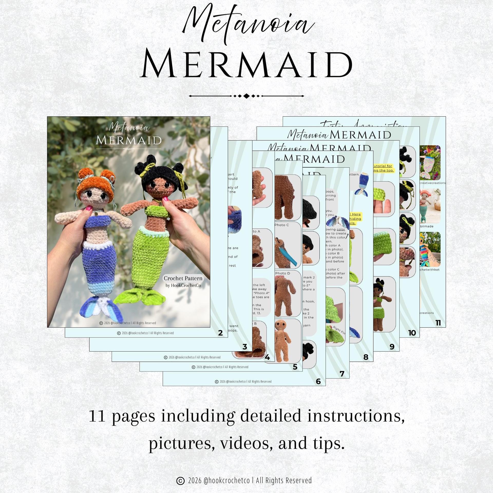 Metanoia & Munchkin Mermaid Crochet Pattern Bundle thumbnail 2