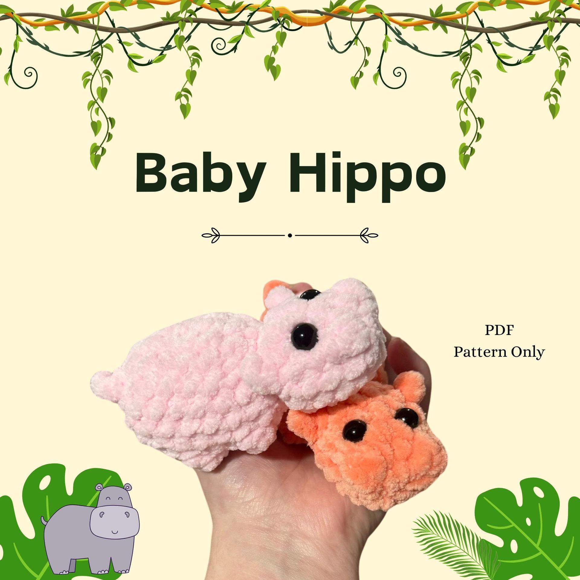 Baby Hippo Crochet Pattern