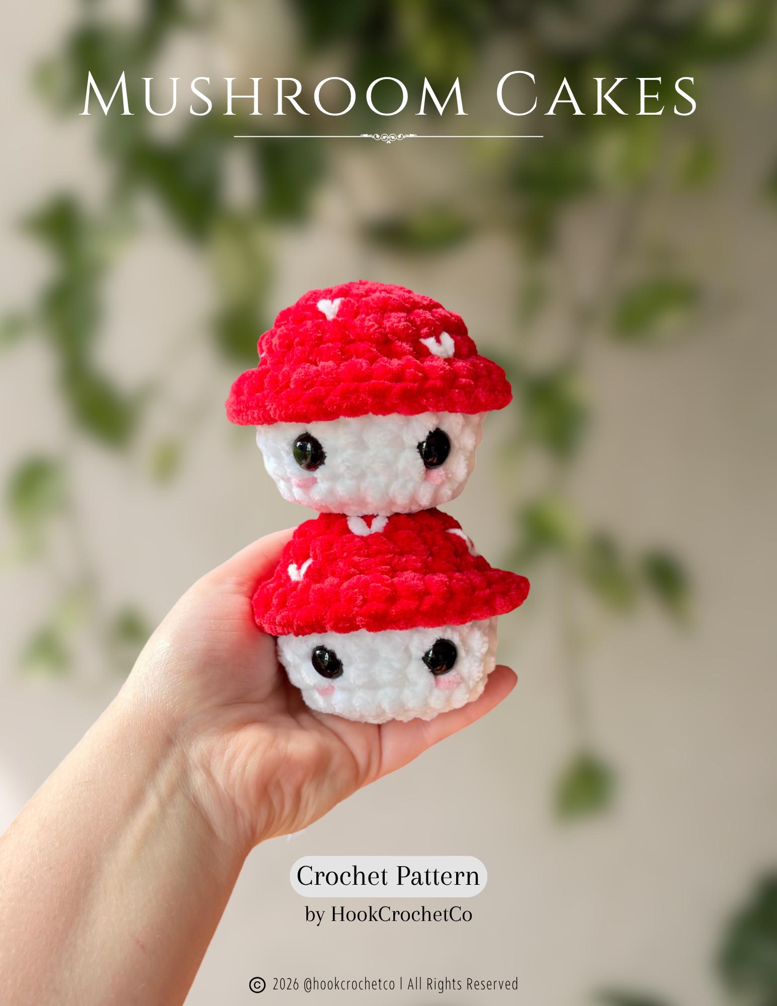 Mushroom Cakes Free Pattern