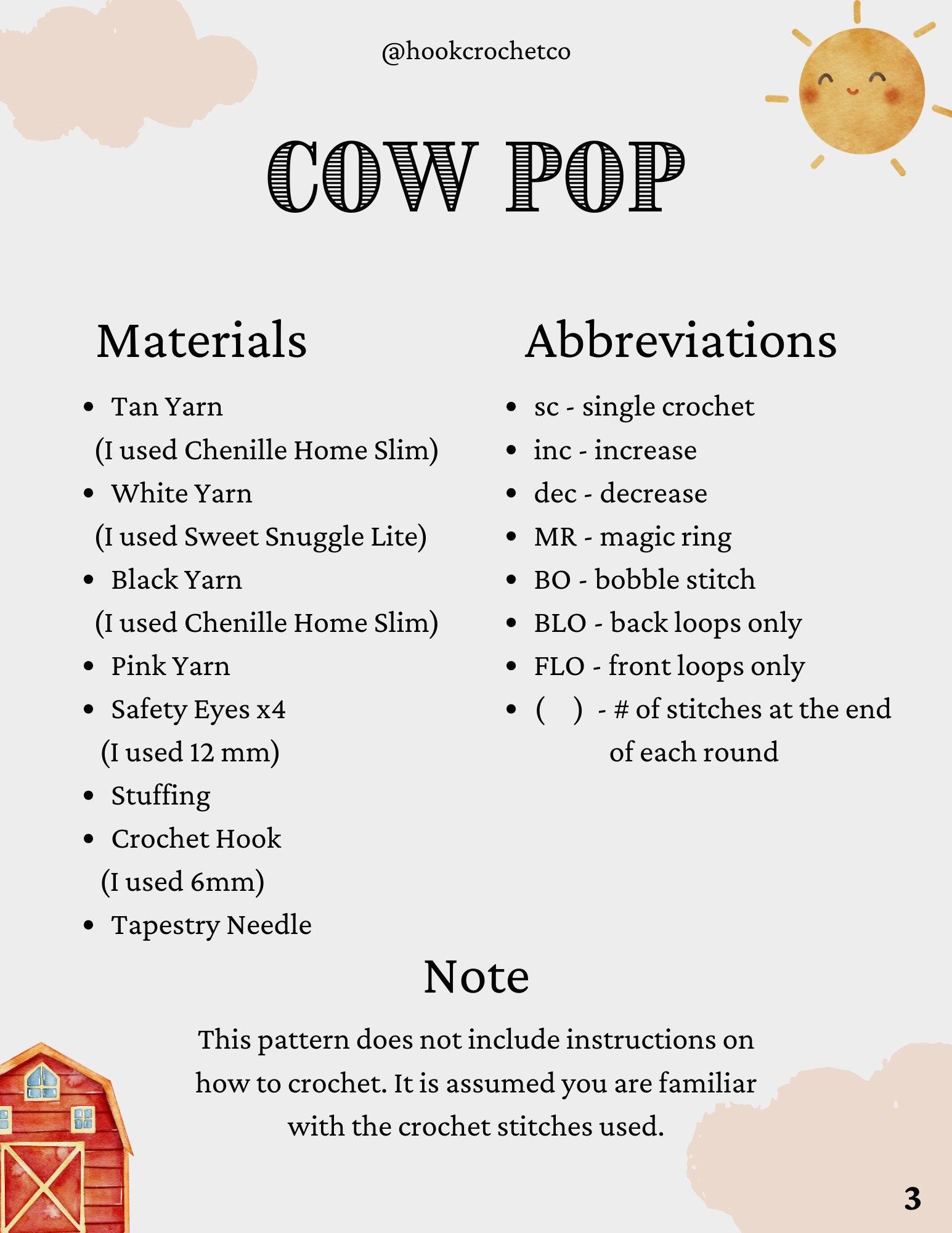 Barn Animal Mushroom Pops Bundle 3-in-1 Pattern thumbnail 5