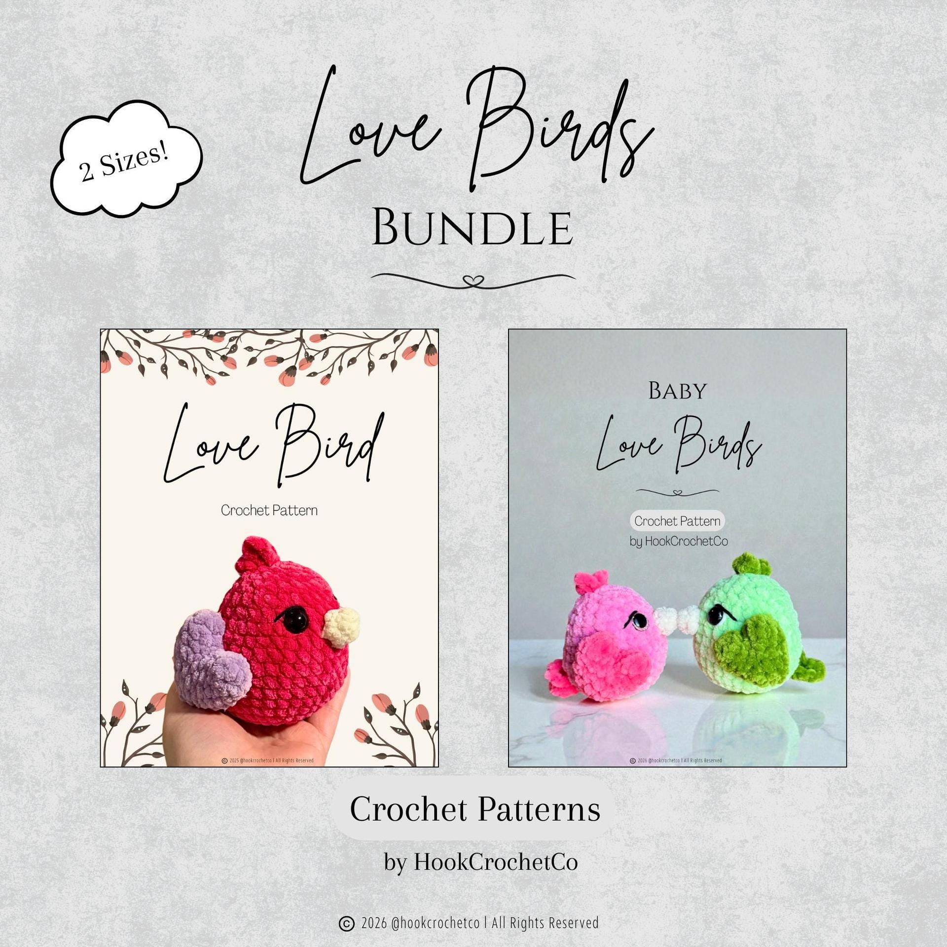 Love Birds Bundle Crochet Pattern