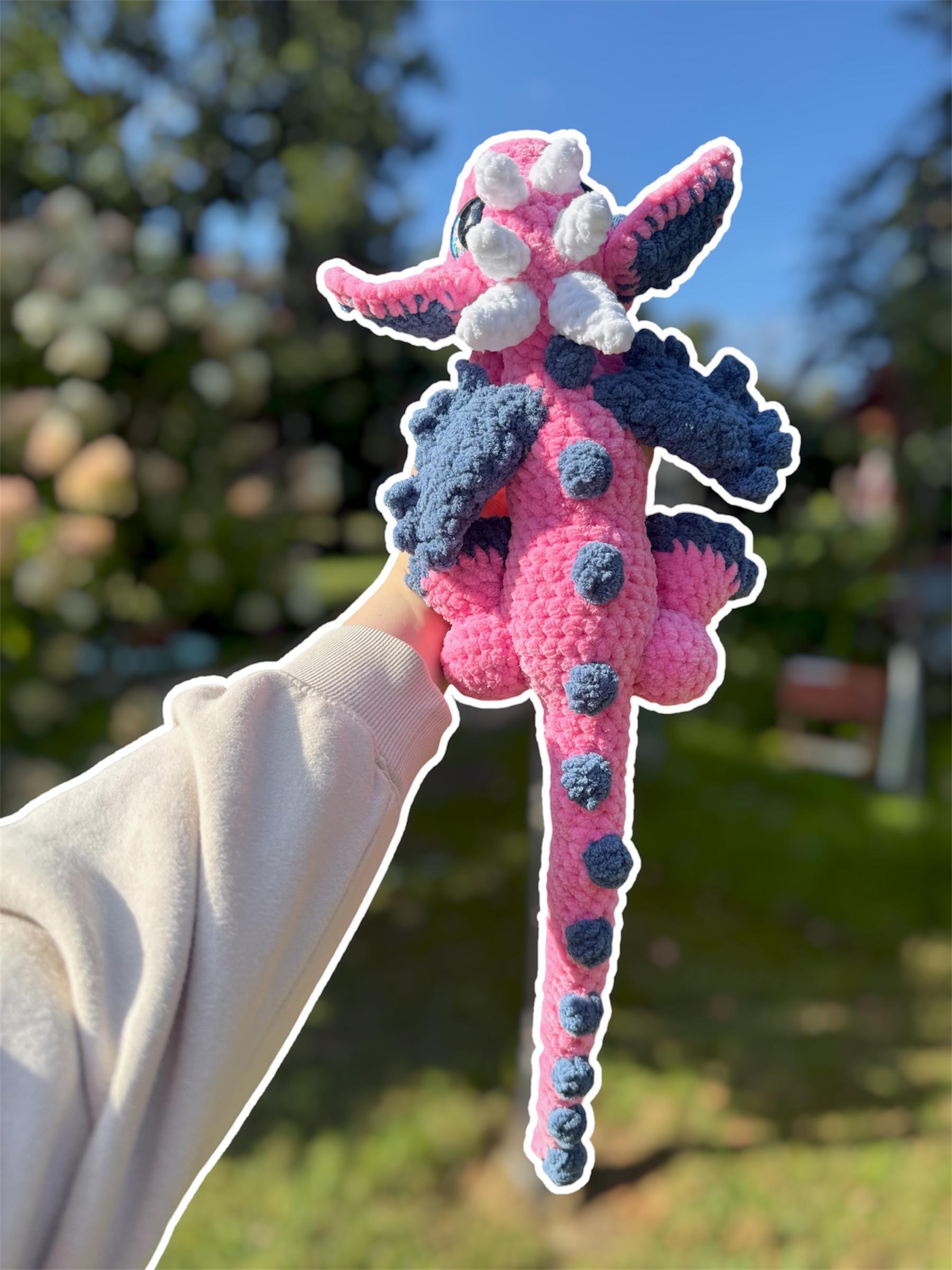 Handmade Crochet Dragon Plushie thumbnail 4