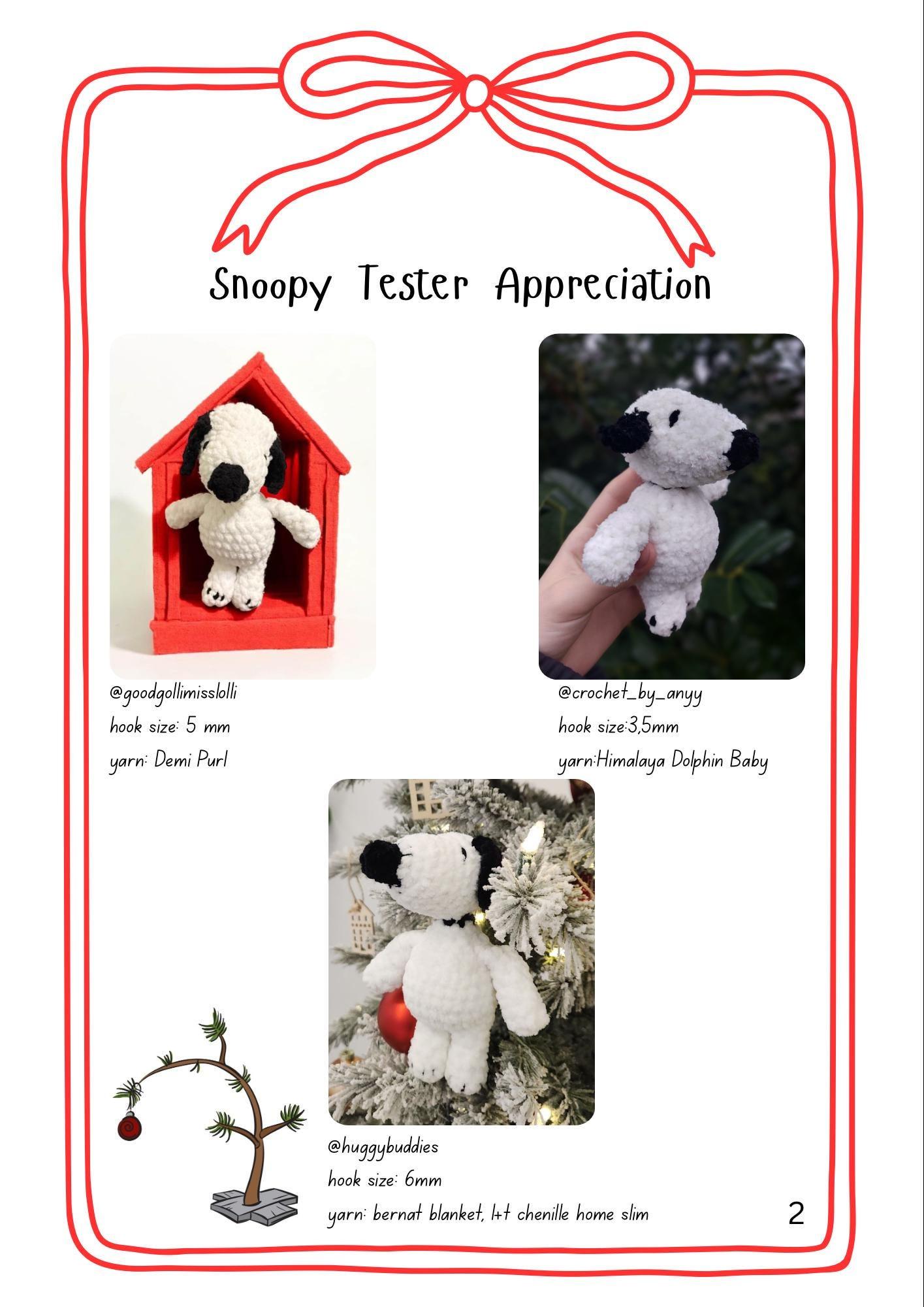 Snoopy Dog Amigurumi Crochet Pattern - Easy Intermediate Low Sew (PDF Digital Download) thumbnail 3