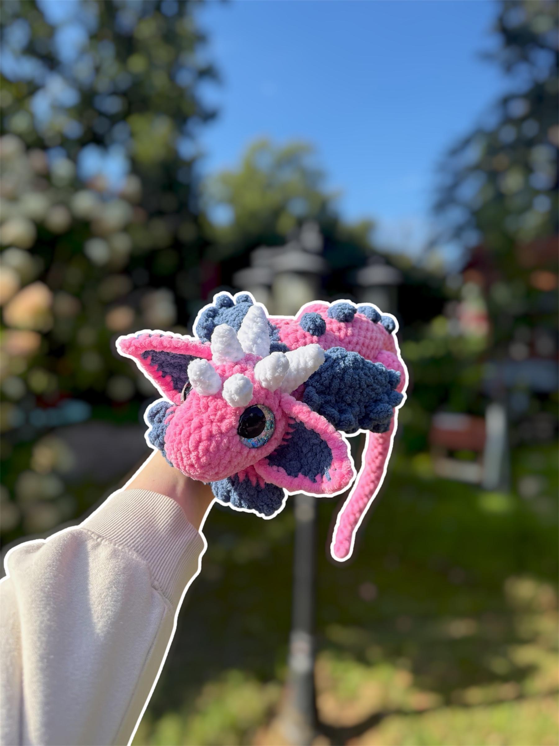 Handmade Crochet Dragon Plushie thumbnail 2