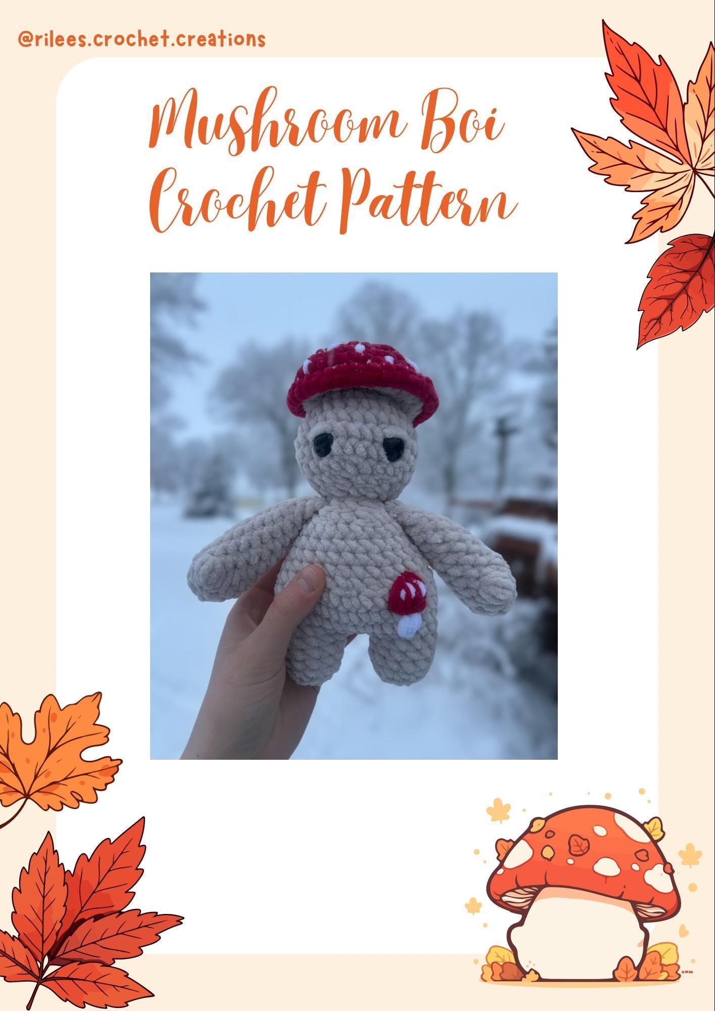Standing Mushroom Boi Amigurumi Crochet Pattern - Easy Intermediate Crochet (PDF Digital Download) thumbnail 4