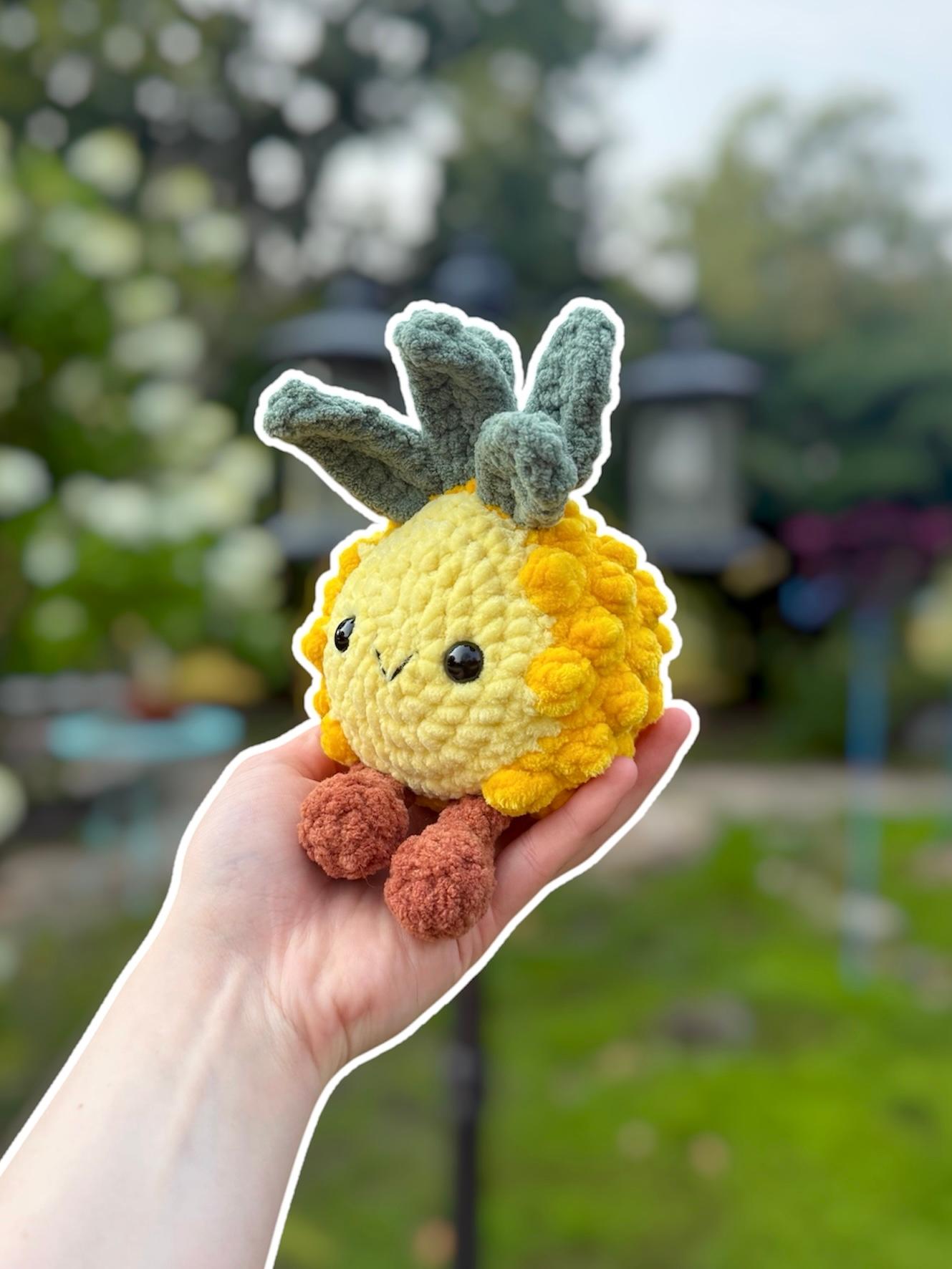Handmade Crochet Pineapple Plushie thumbnail 4