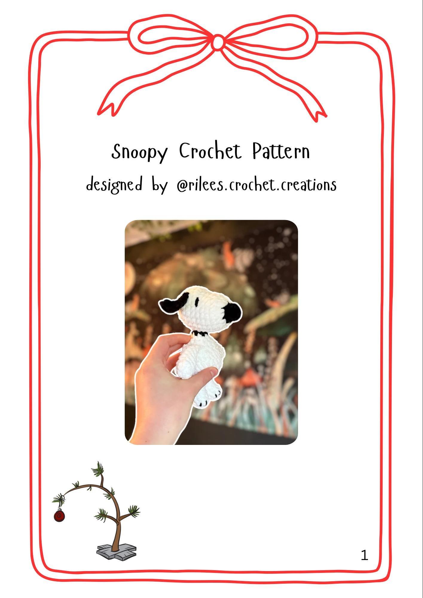 Snoopy Dog Amigurumi Crochet Pattern - Easy Intermediate Low Sew (PDF Digital Download) thumbnail 2