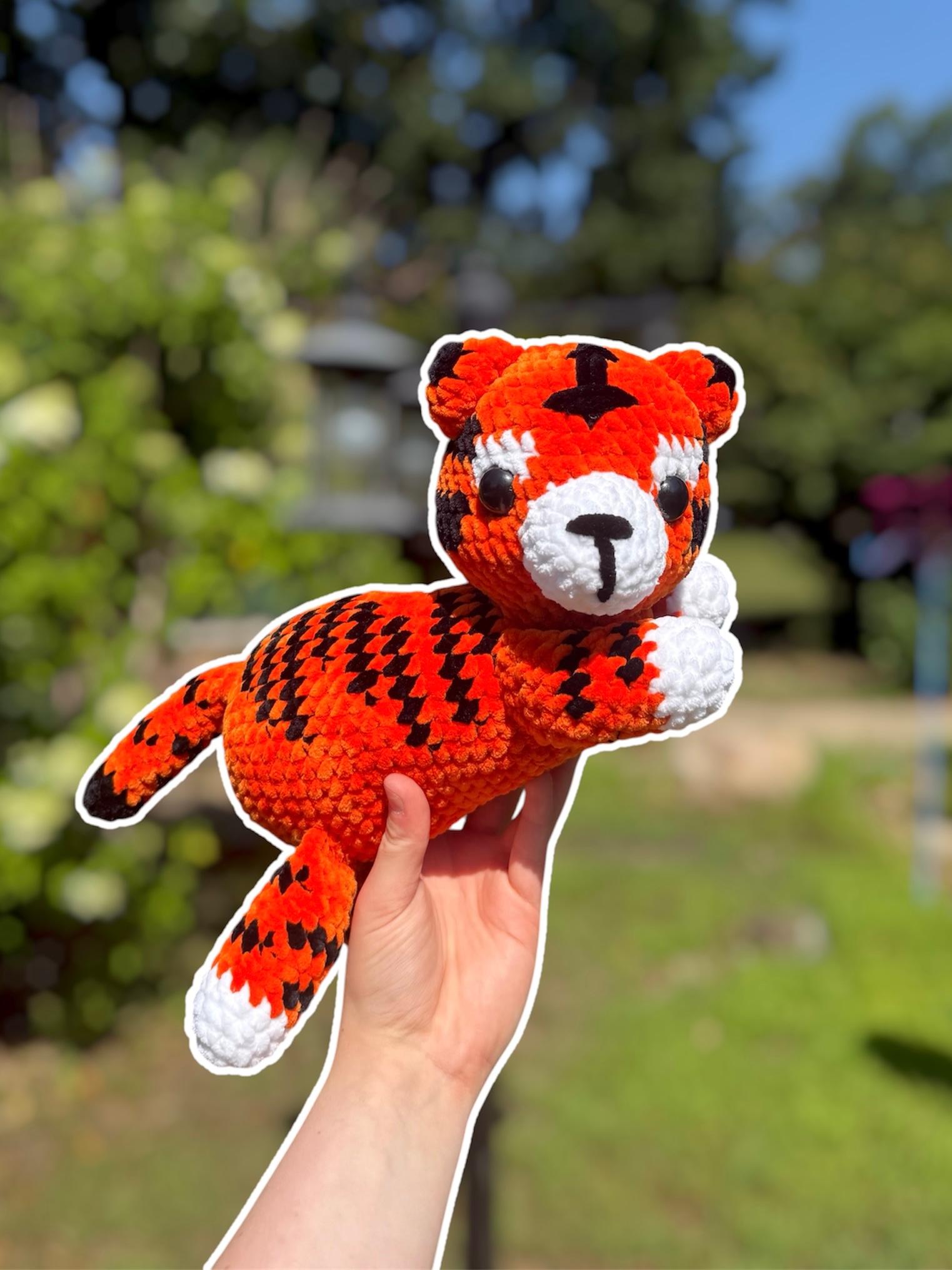 Handmade Crochet Tiger Plushie thumbnail 2