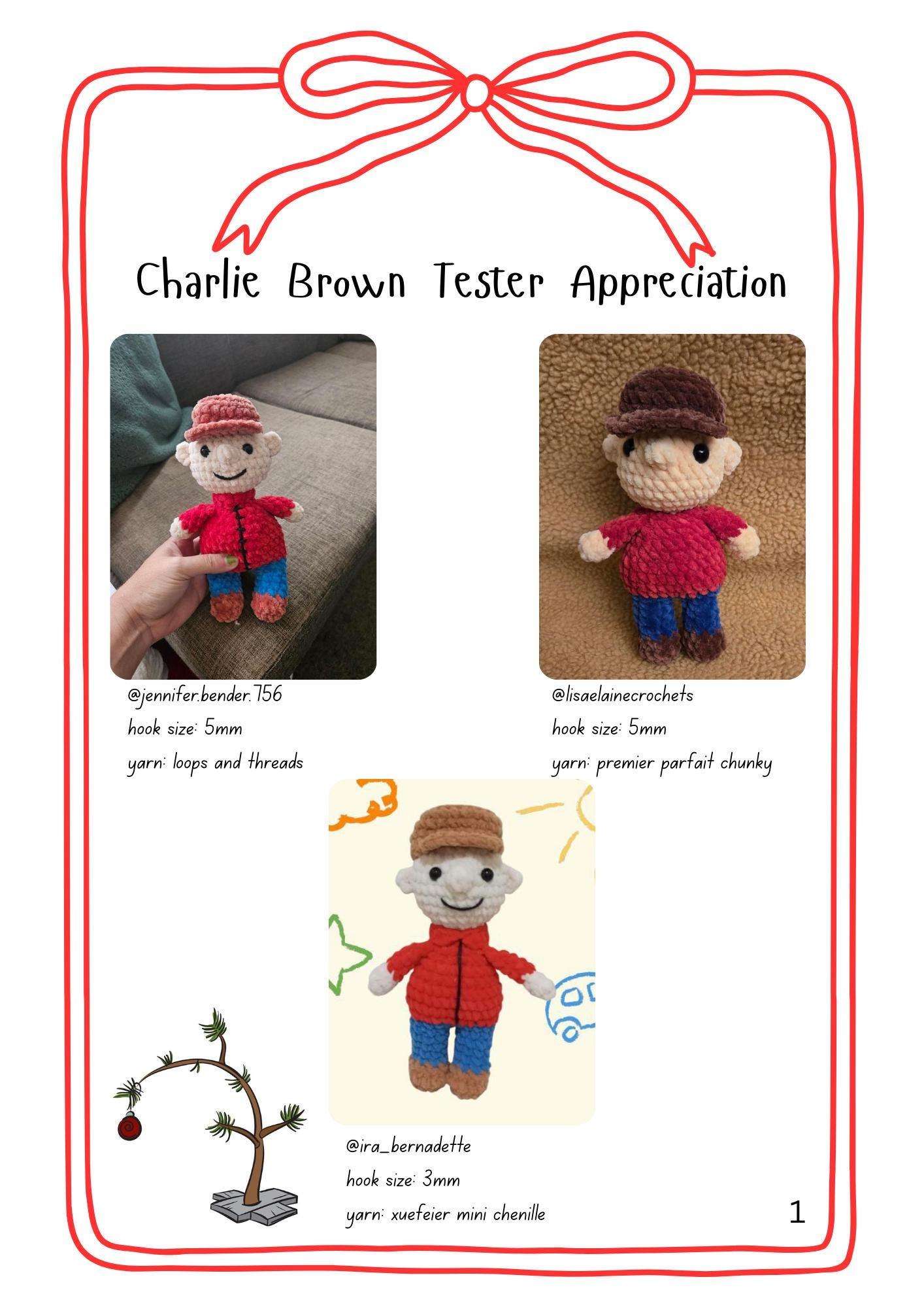 Charlie Brown Doll Amigurumi Crochet Pattern - Easy Intermediate Low Sew Crochet DIY (PDF Digital Download) thumbnail 4