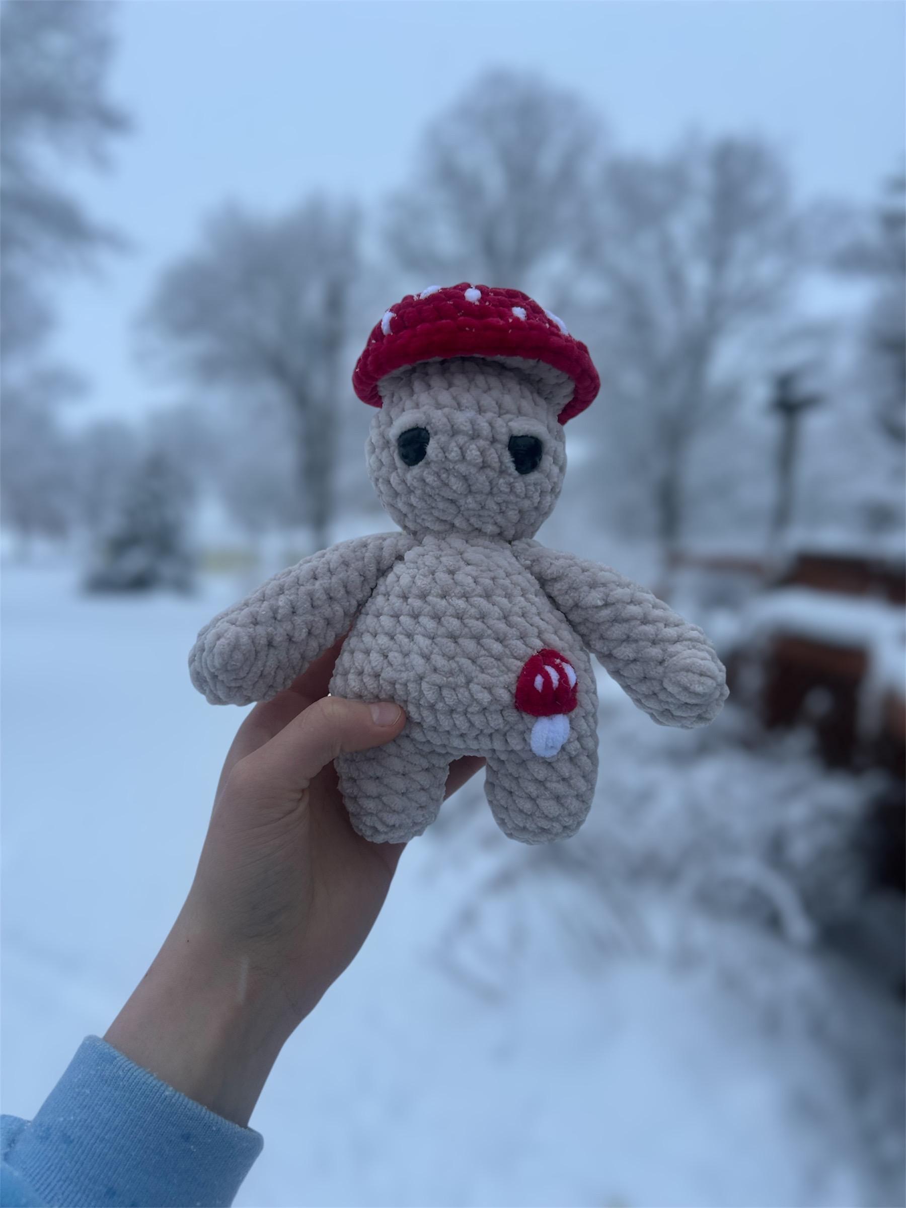 Standing Mushroom Boi Amigurumi Crochet Pattern - Easy Intermediate Crochet (PDF Digital Download) thumbnail 10
