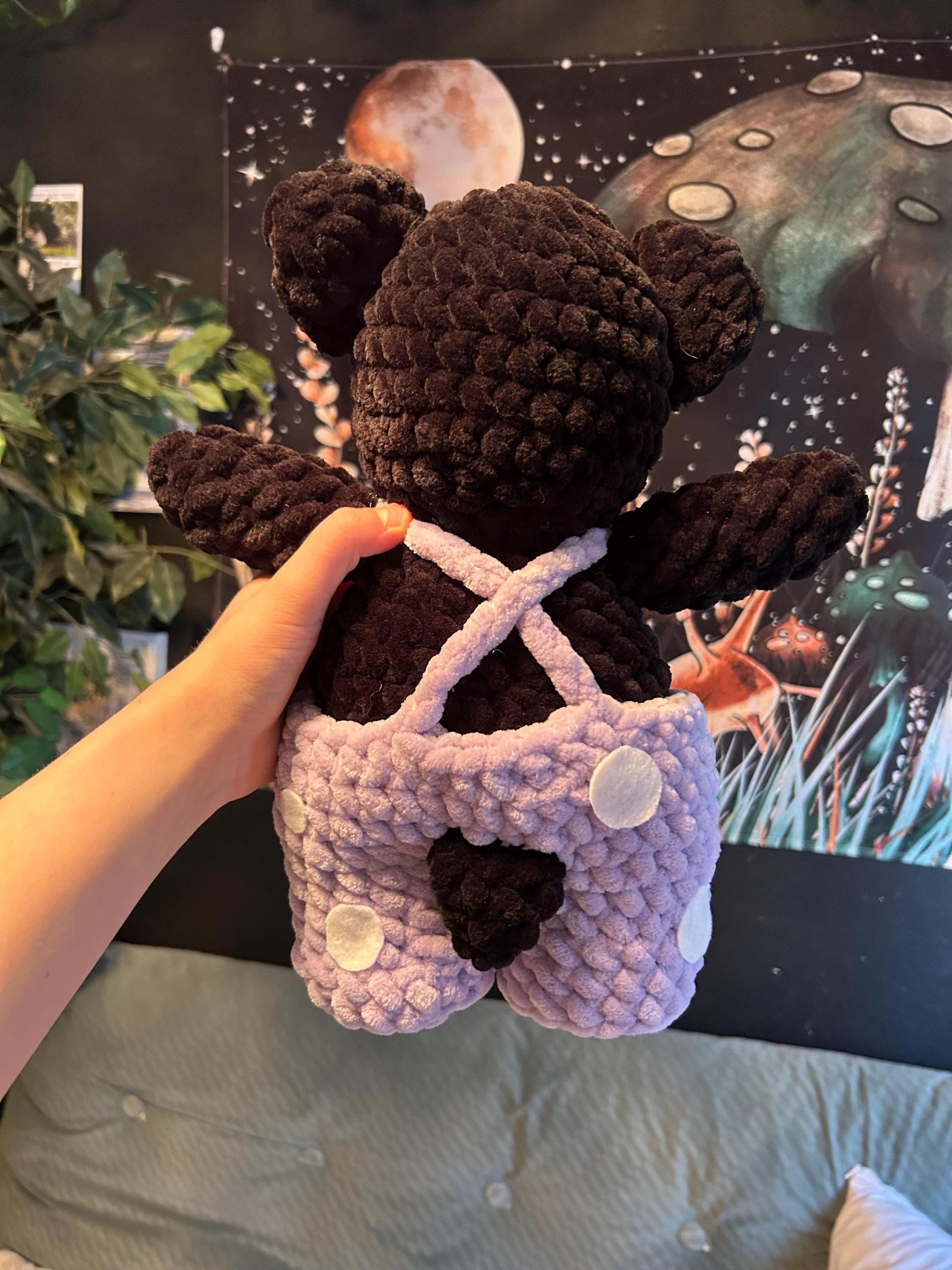 Forest Mushroom Bear Amigurumi Crochet Pattern - Easy Intermediate Crochet (PDF Digital Download) thumbnail 3