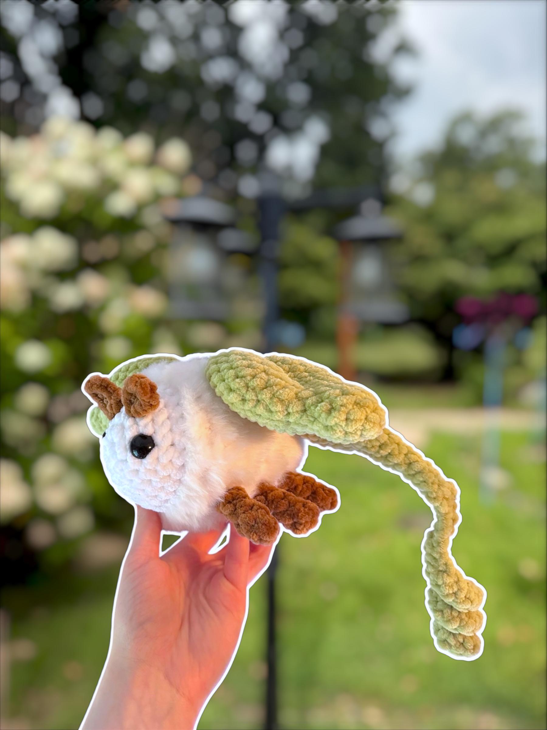 Handmade Crochet Luna Moth Plushie thumbnail 3