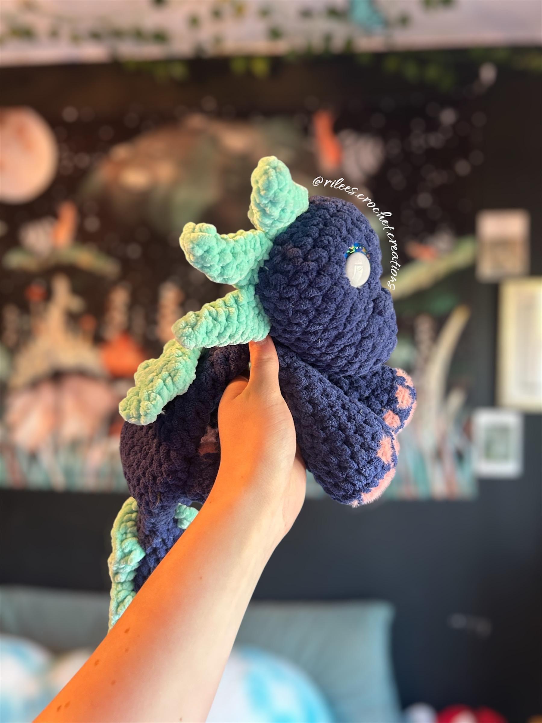 Paisley the Axolotl Dragon Pattern - Intermediate Crochet (PDF Digital Download) thumbnail 4