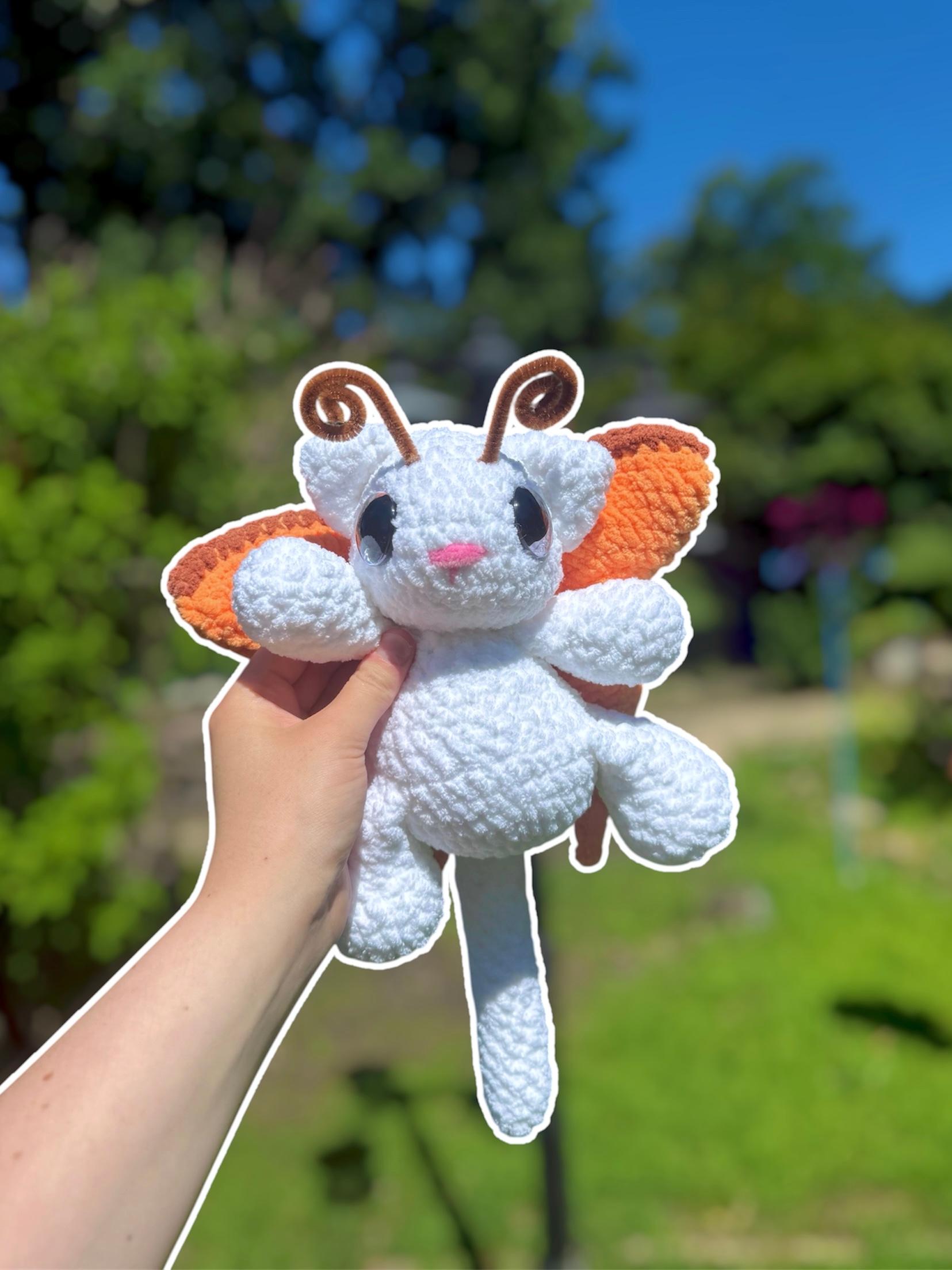 Handmade Crochet Moth Kitty Plushie thumbnail 2