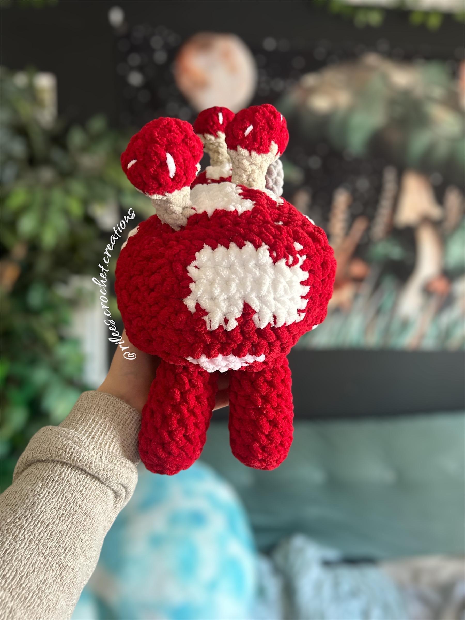 Mooshroom Cow Amigurumi Crochet Pattern - Intermediate Minecraft Inspired (PDF Digital Download) thumbnail 4
