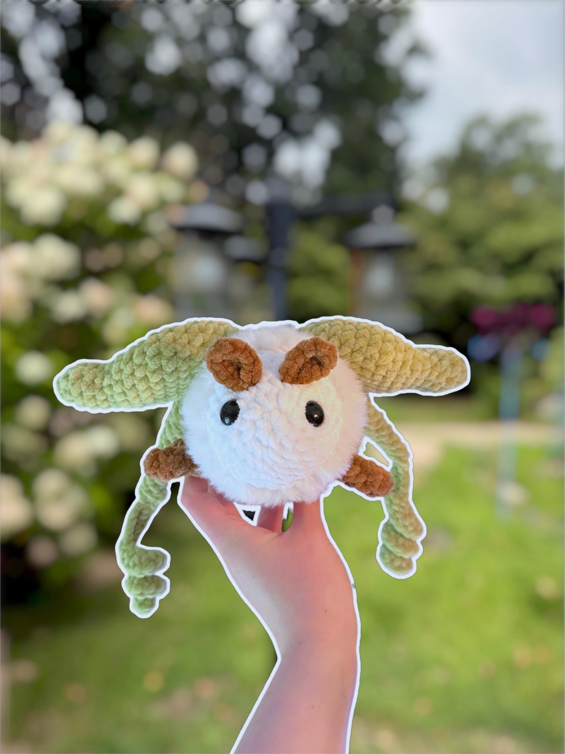 Handmade Crochet Luna Moth Plushie thumbnail 2