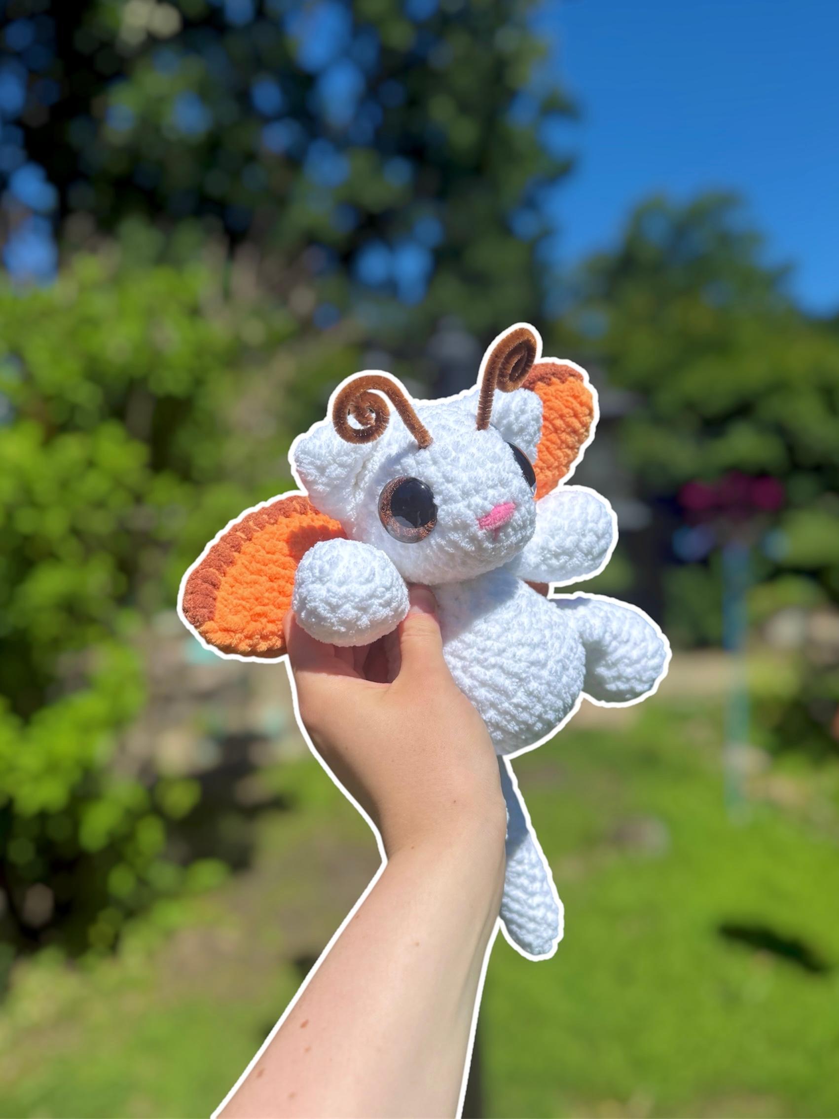 Handmade Crochet Moth Kitty Plushie thumbnail 3