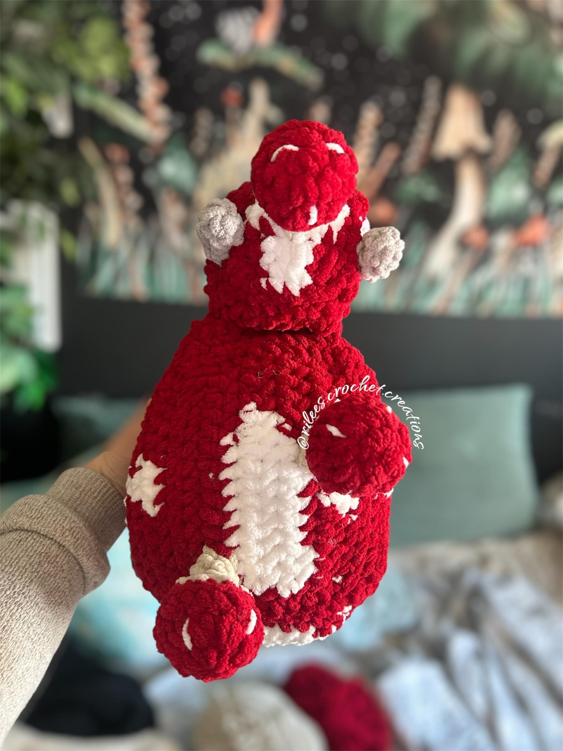 Mooshroom Cow Amigurumi Crochet Pattern - Intermediate Minecraft Inspired (PDF Digital Download) thumbnail 5