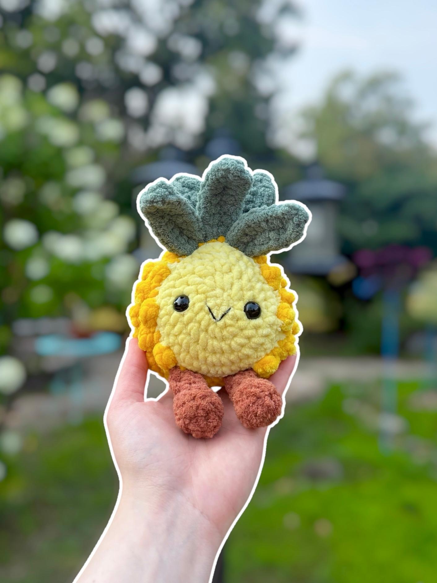 Handmade Crochet Pineapple Plushie