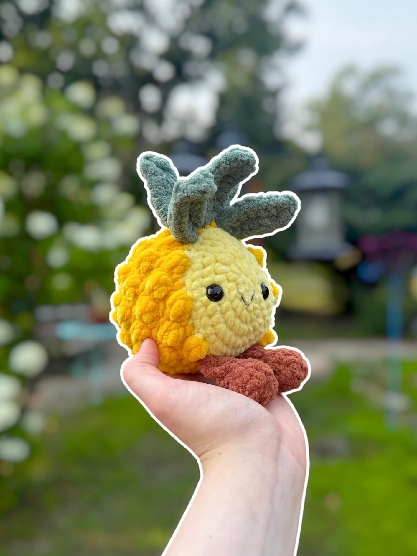 Handmade Crochet Pineapple Plushie thumbnail 3
