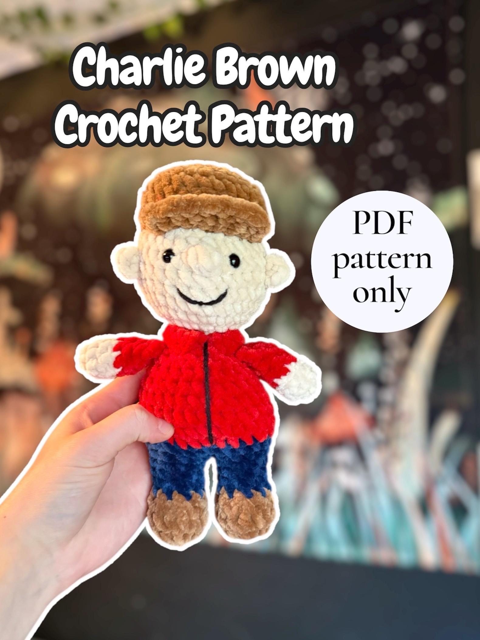 Charlie Brown Doll Amigurumi Crochet Pattern - Easy Intermediate Low Sew Crochet DIY (PDF Digital Download)
