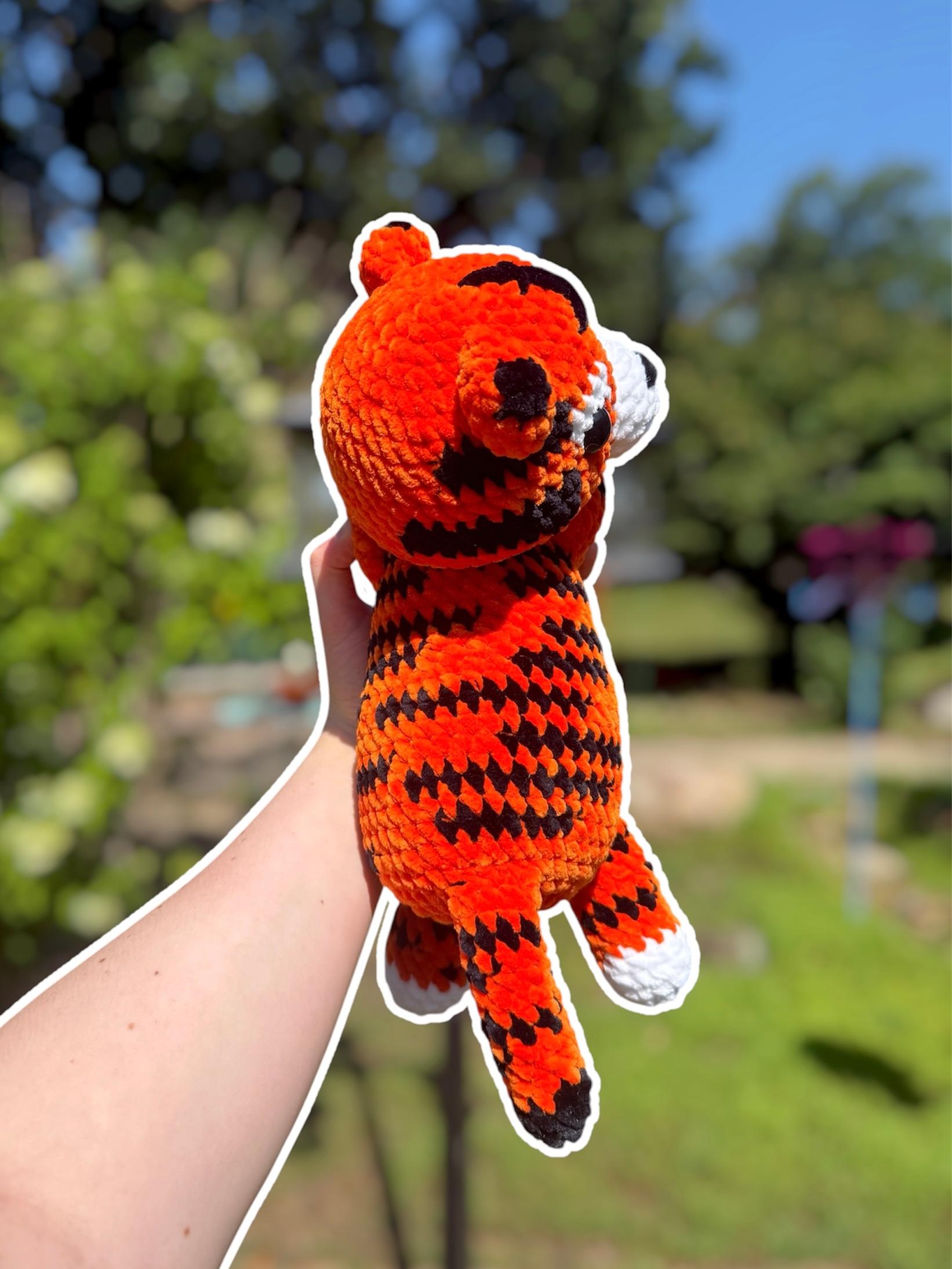 Handmade Crochet Tiger Plushie thumbnail 3