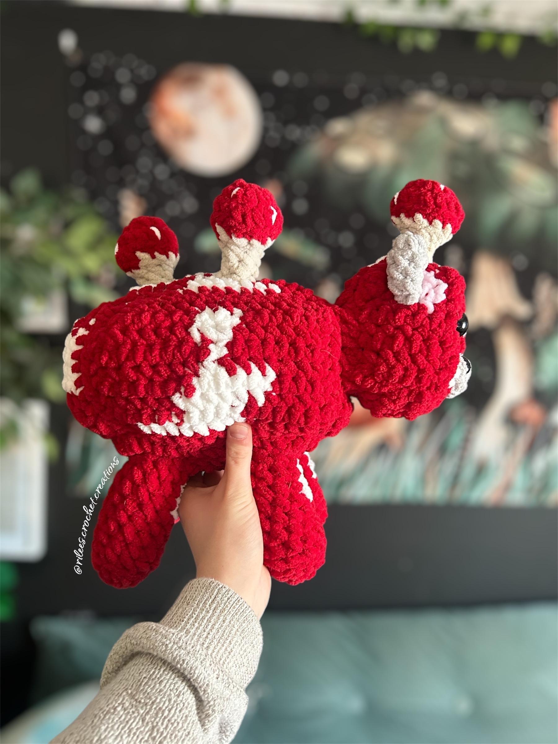 Mooshroom Cow Amigurumi Crochet Pattern - Intermediate Minecraft Inspired (PDF Digital Download) thumbnail 3