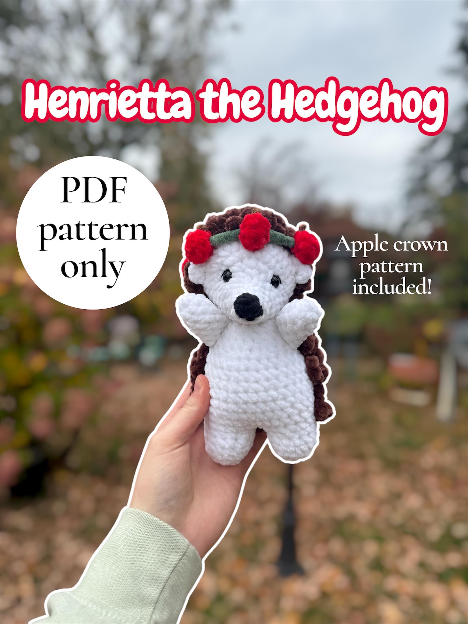 Henrietta the hedgehog - PDF crochet pattern