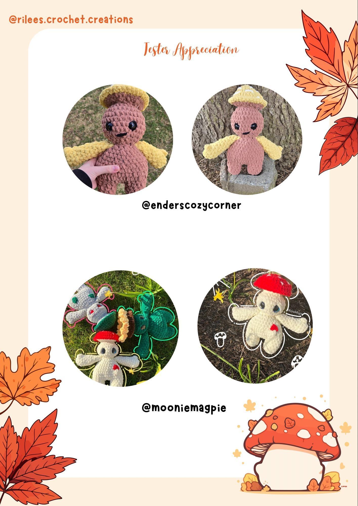 Standing Mushroom Boi Amigurumi Crochet Pattern - Easy Intermediate Crochet (PDF Digital Download) thumbnail 7