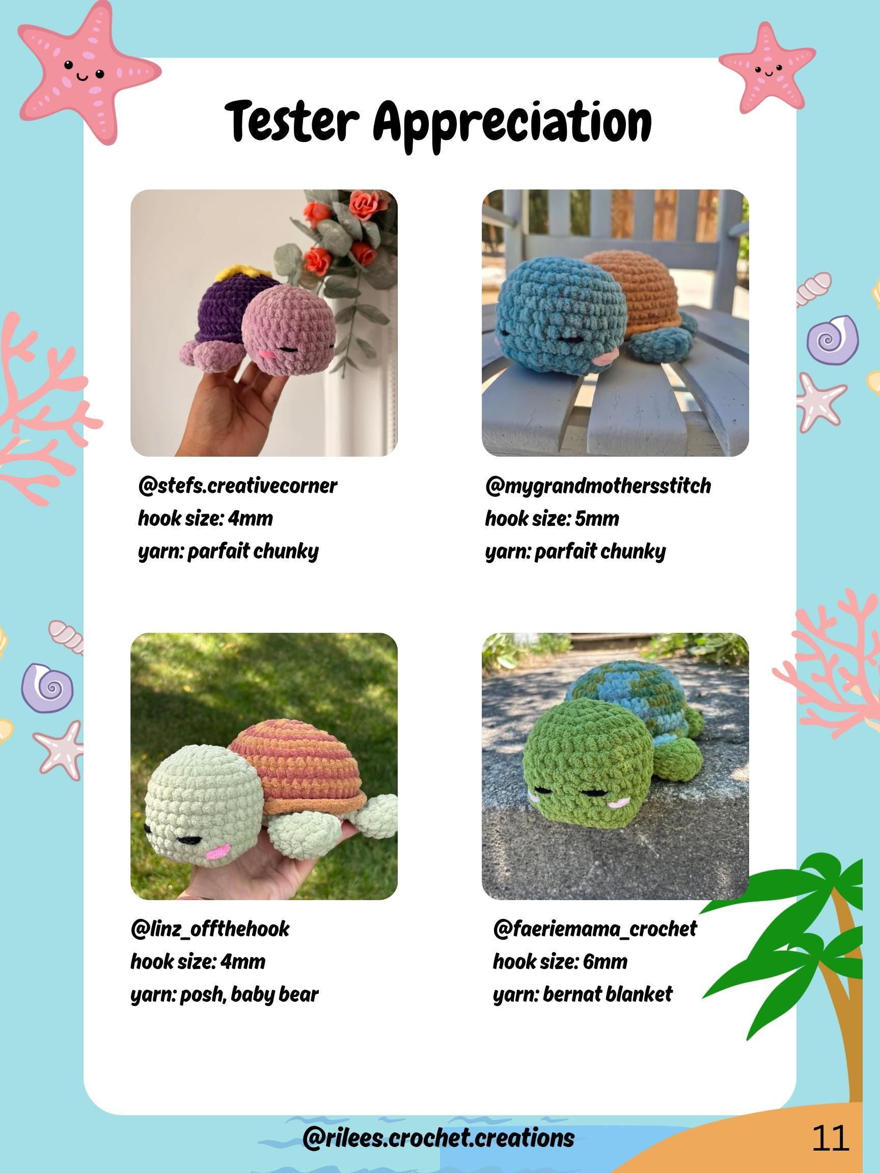 Bubbles the Sleepy Turtle Amigurumi Crochet Pattern - Beginner Intermediate Pattern DIY (PDF Digital Download) thumbnail 8