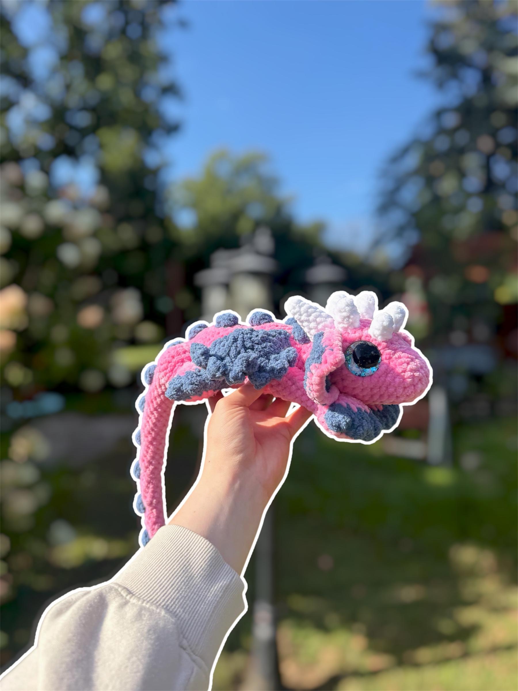 Handmade Crochet Dragon Plushie