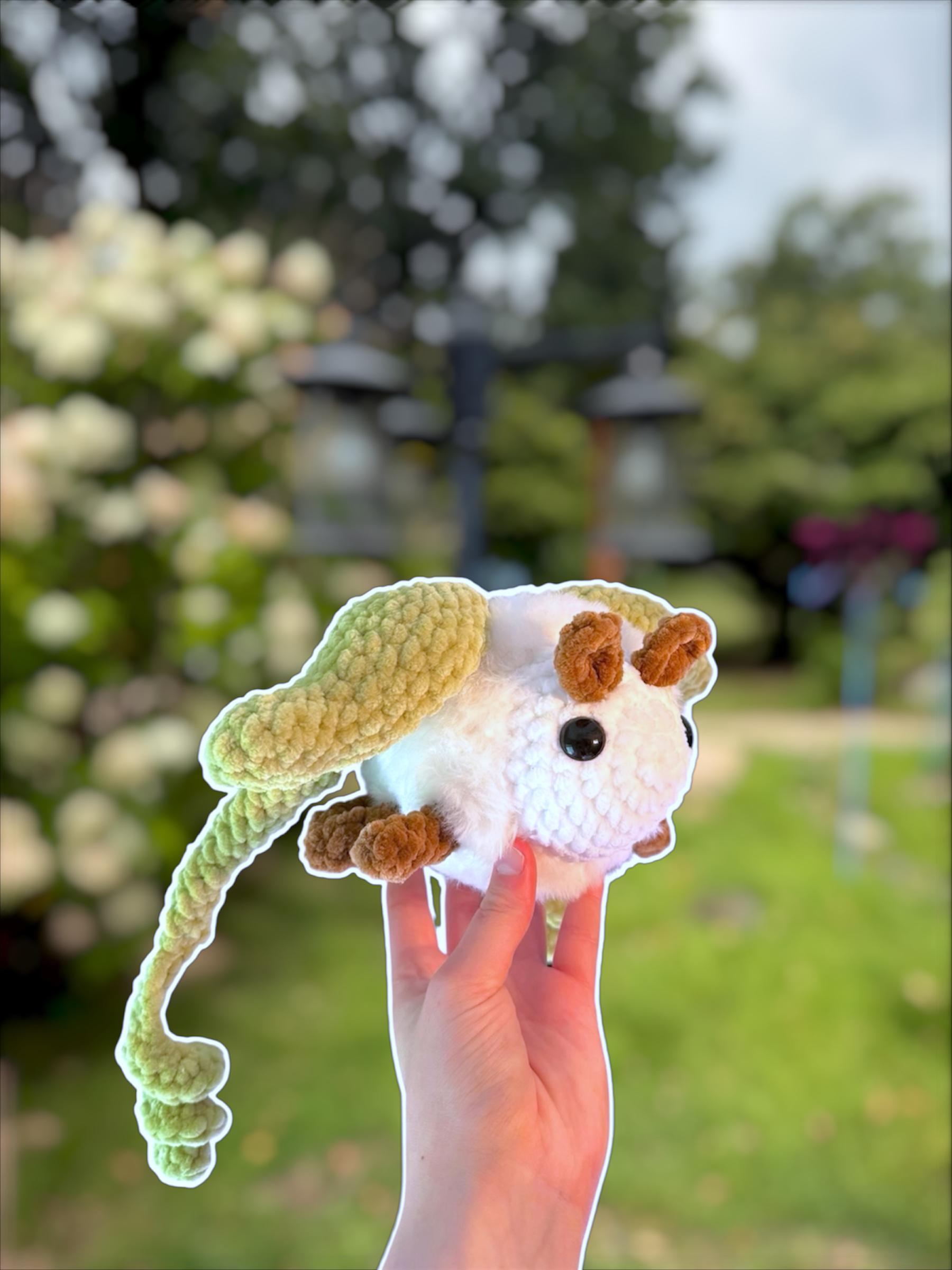 Handmade Crochet Luna Moth Plushie