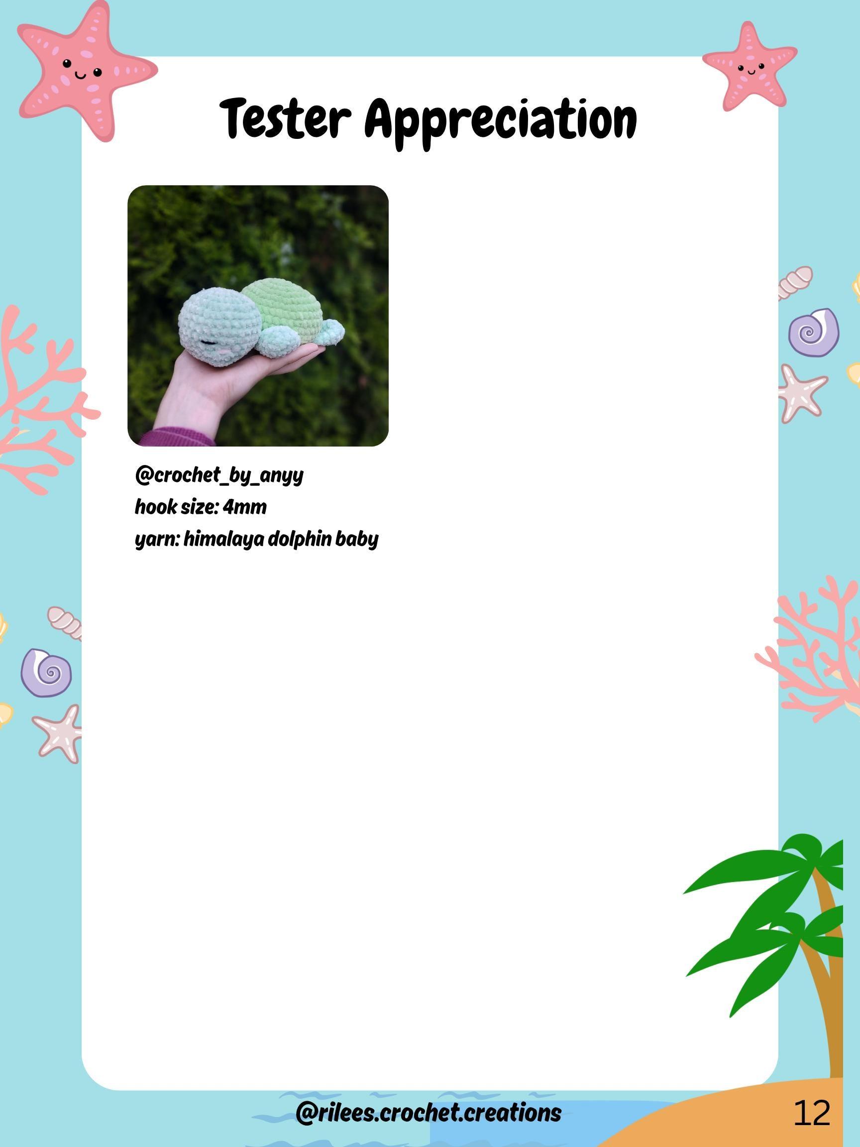 Bubbles the Sleepy Turtle Amigurumi Crochet Pattern - Beginner Intermediate Pattern DIY (PDF Digital Download) thumbnail 9