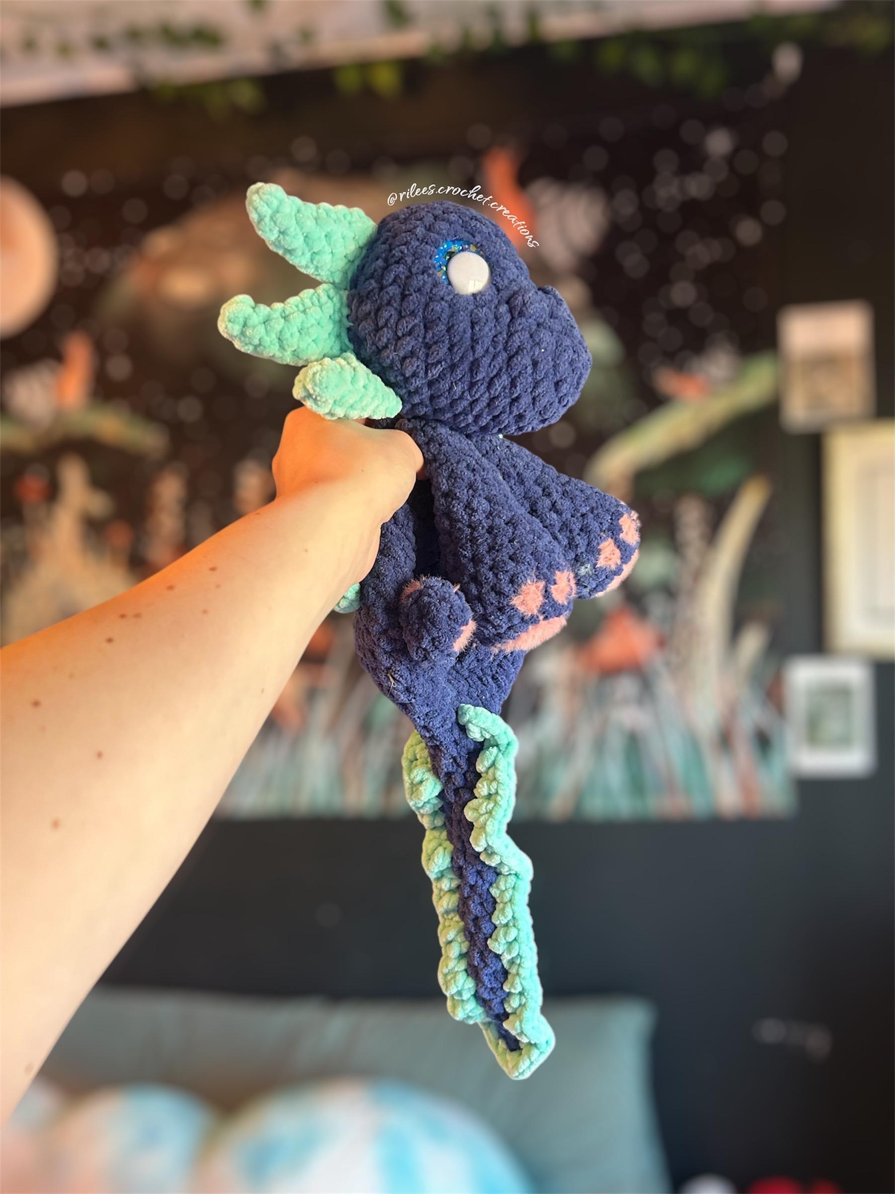 Paisley the Axolotl Dragon Pattern - Intermediate Crochet (PDF Digital Download) thumbnail 2