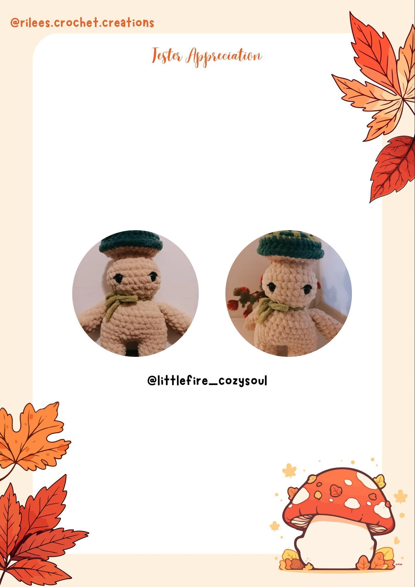 Standing Mushroom Boi Amigurumi Crochet Pattern - Easy Intermediate Crochet (PDF Digital Download) thumbnail 8