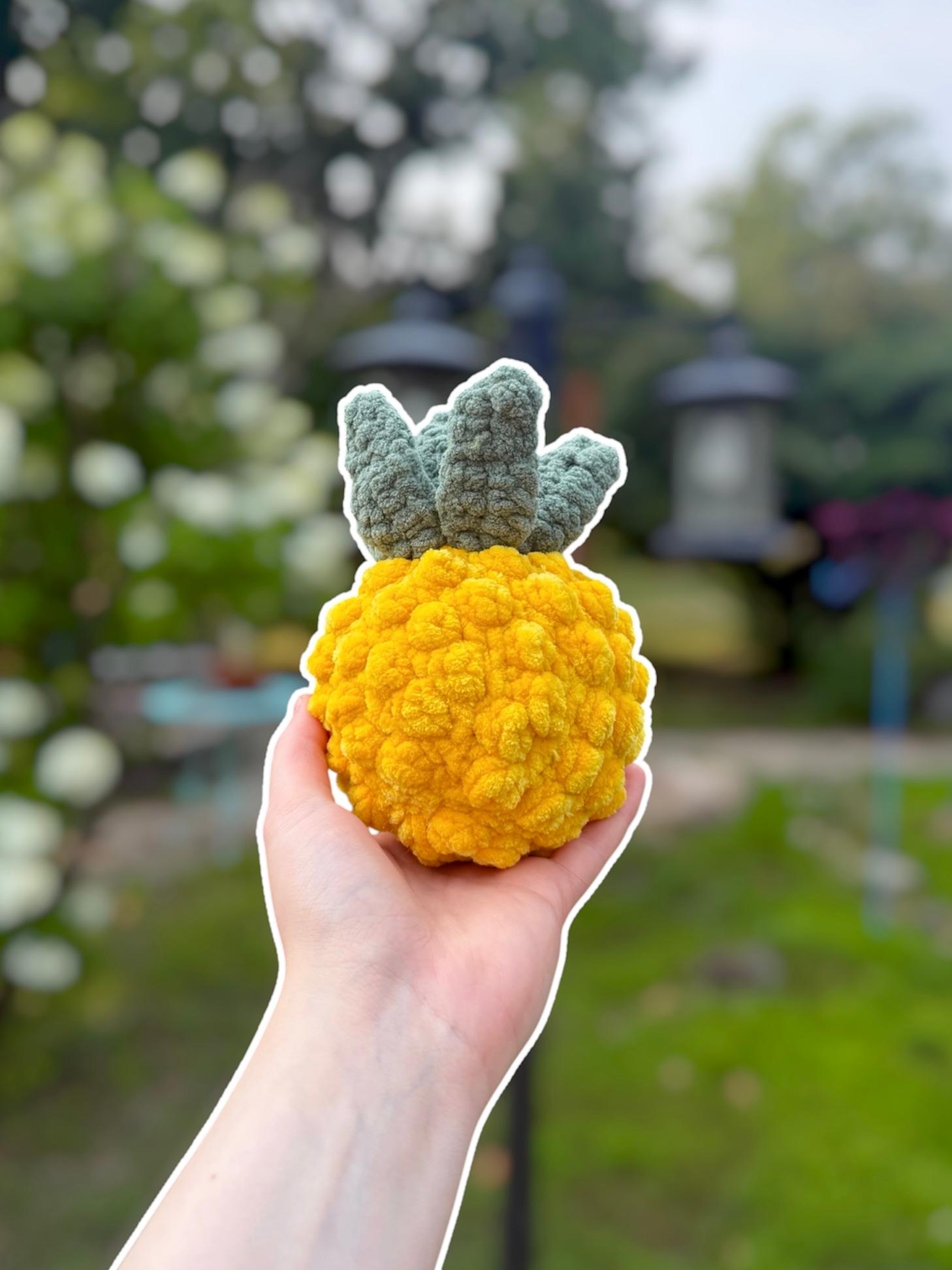 Handmade Crochet Pineapple Plushie thumbnail 5