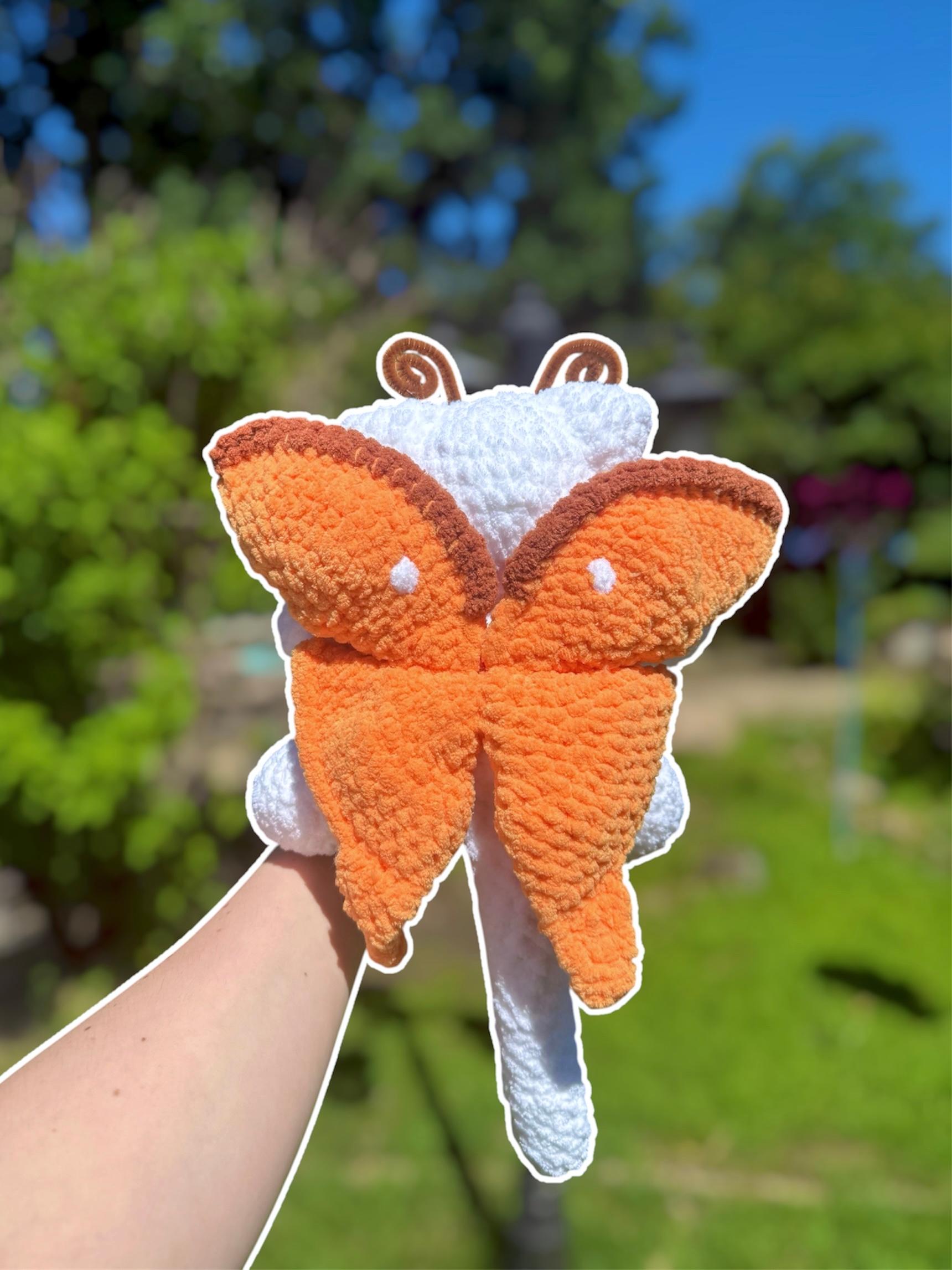 Handmade Crochet Moth Kitty Plushie thumbnail 5