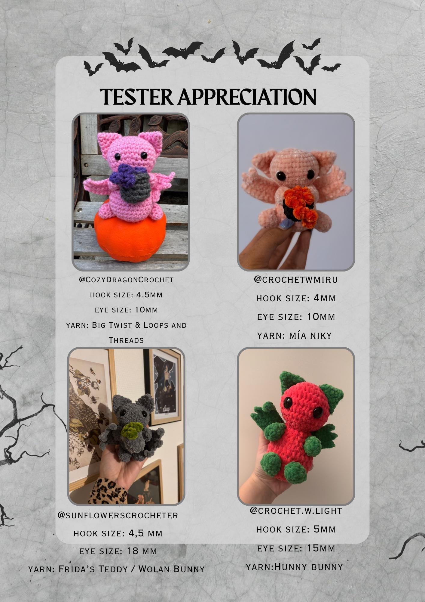 PATTERN Night the Bat Holding a Cauldron - Easy Crochet PDF Digital Download thumbnail 4