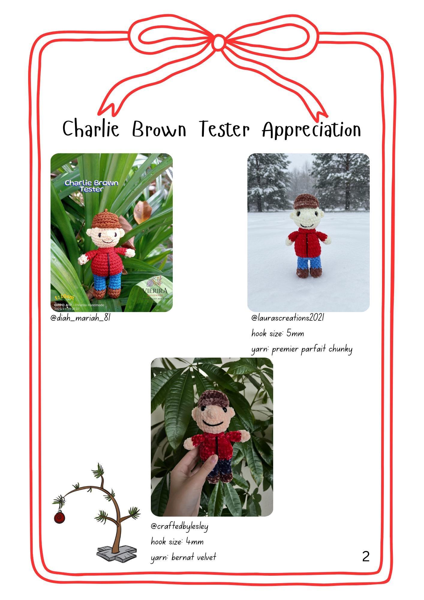 Charlie Brown Doll Amigurumi Crochet Pattern - Easy Intermediate Low Sew Crochet DIY (PDF Digital Download) thumbnail 3