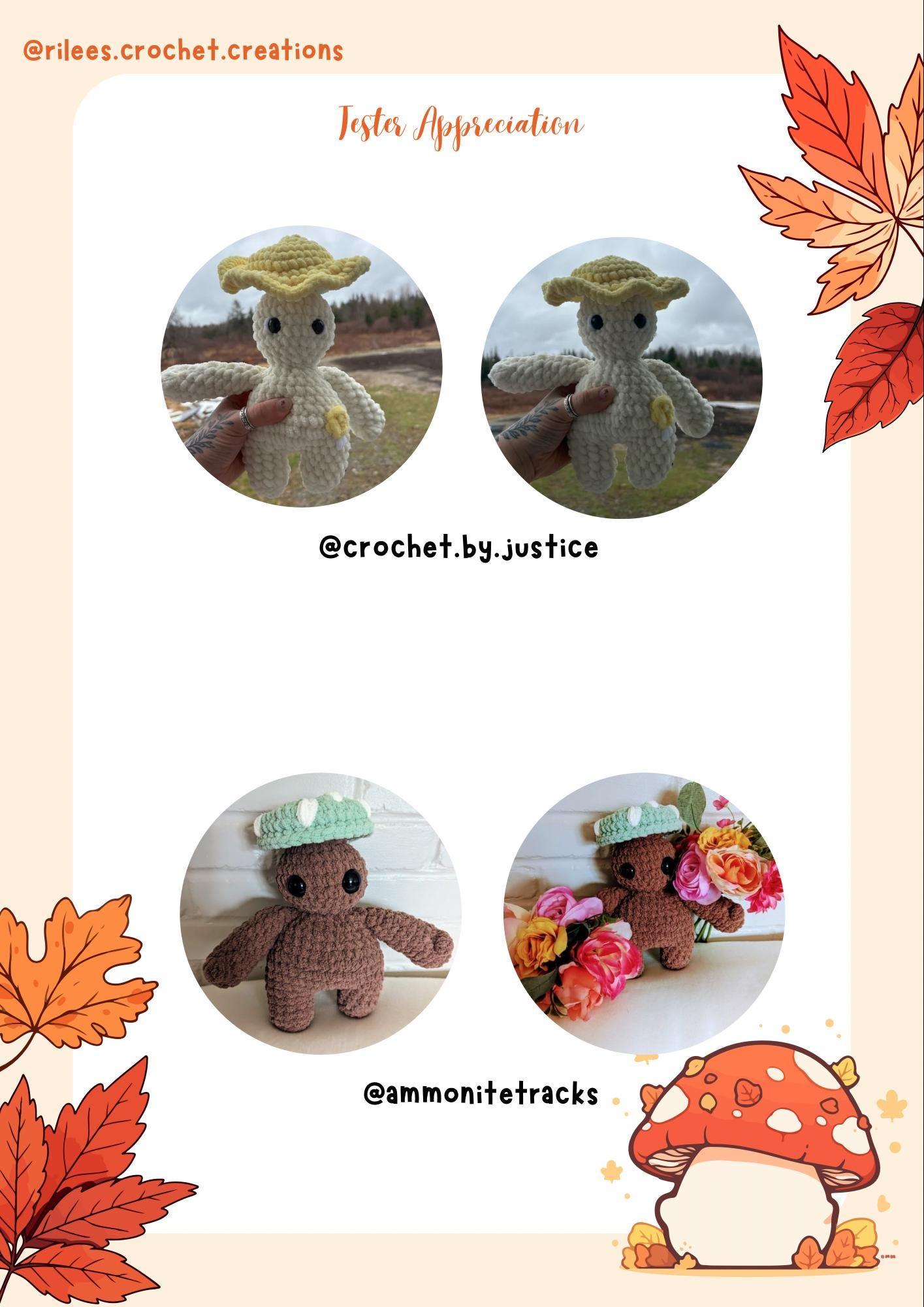 Standing Mushroom Boi Amigurumi Crochet Pattern - Easy Intermediate Crochet (PDF Digital Download) thumbnail 5
