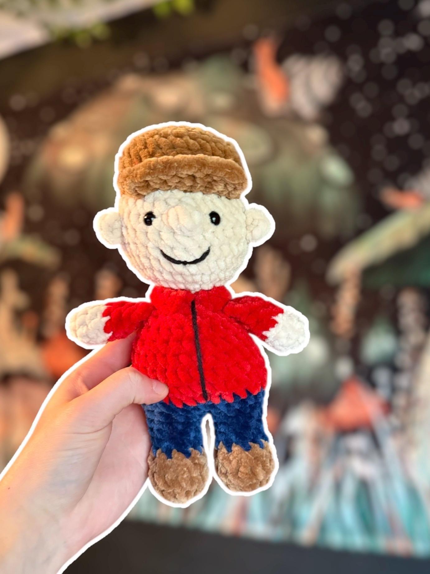 Charlie Brown Doll Amigurumi Crochet Pattern - Easy Intermediate Low Sew Crochet DIY (PDF Digital Download) thumbnail 5