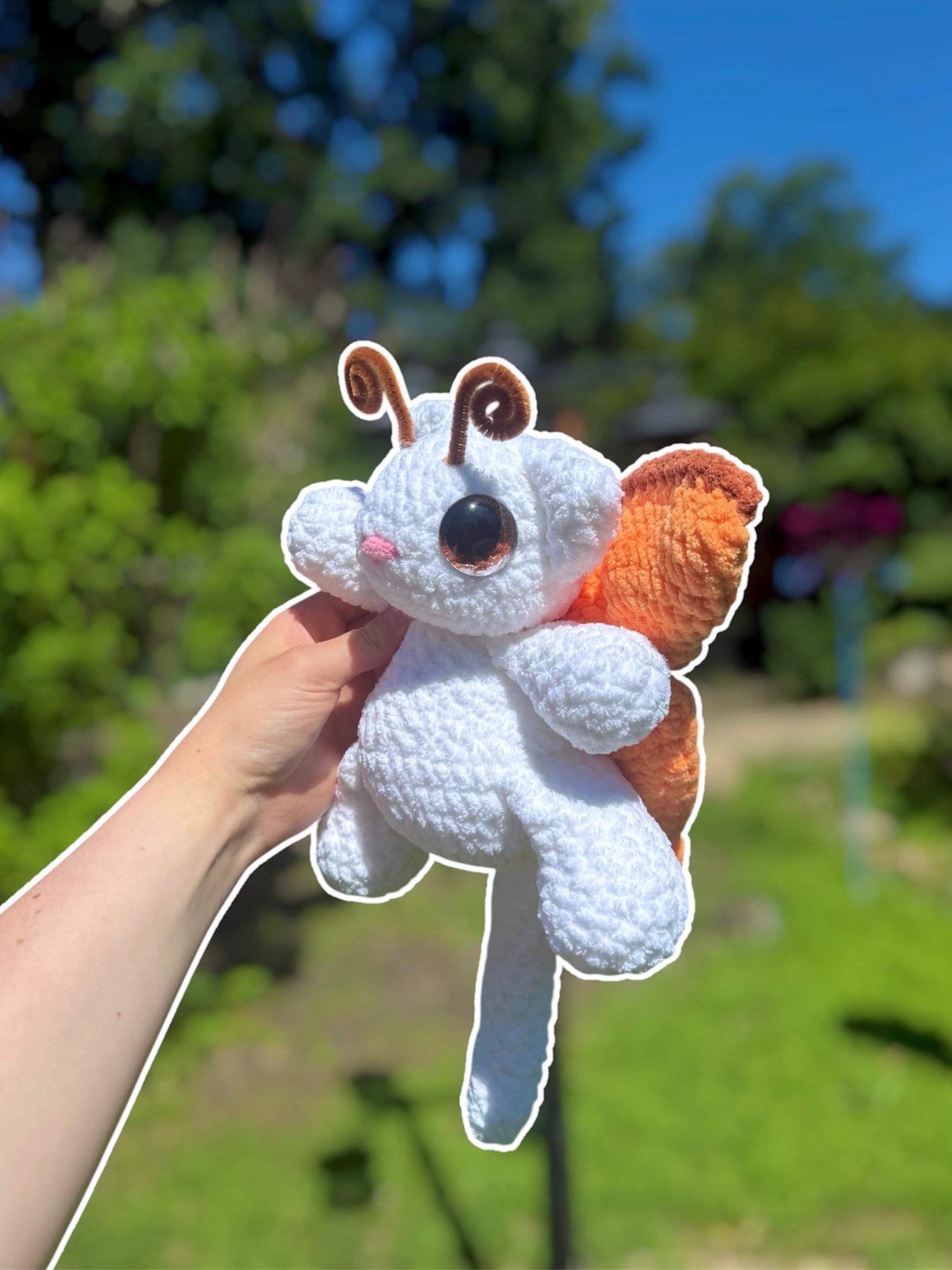 Handmade Crochet Moth Kitty Plushie thumbnail 4
