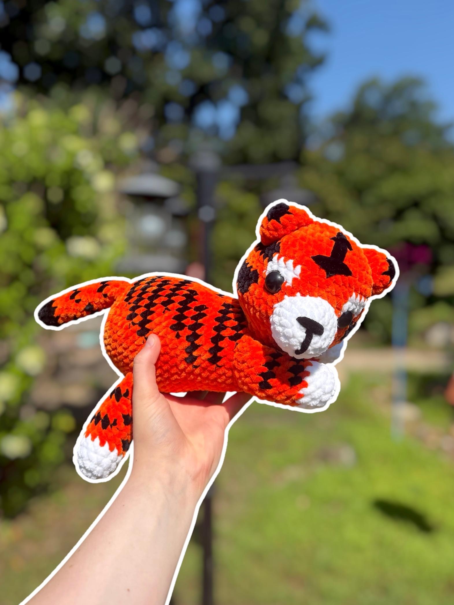 Handmade Crochet Tiger Plushie