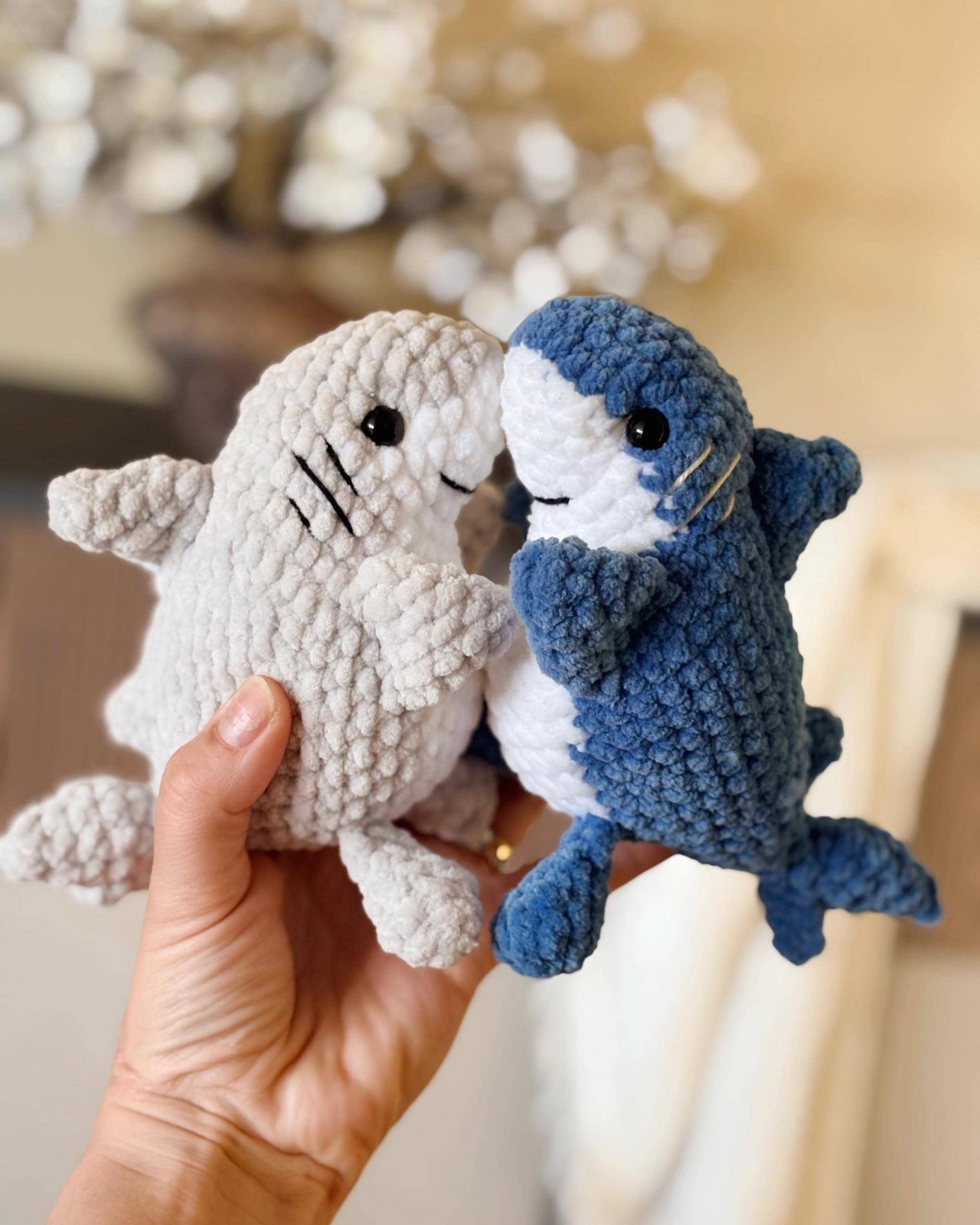 Bruce the Chubby Shark / low-sew crochet pattern thumbnail 5