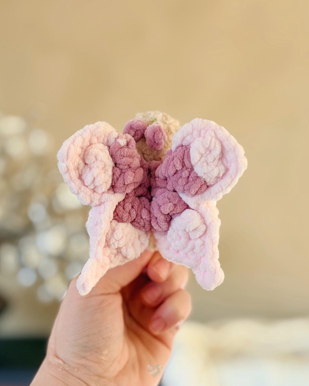 Bobbles the Butterfly / low-sew crochet pattern thumbnail 4