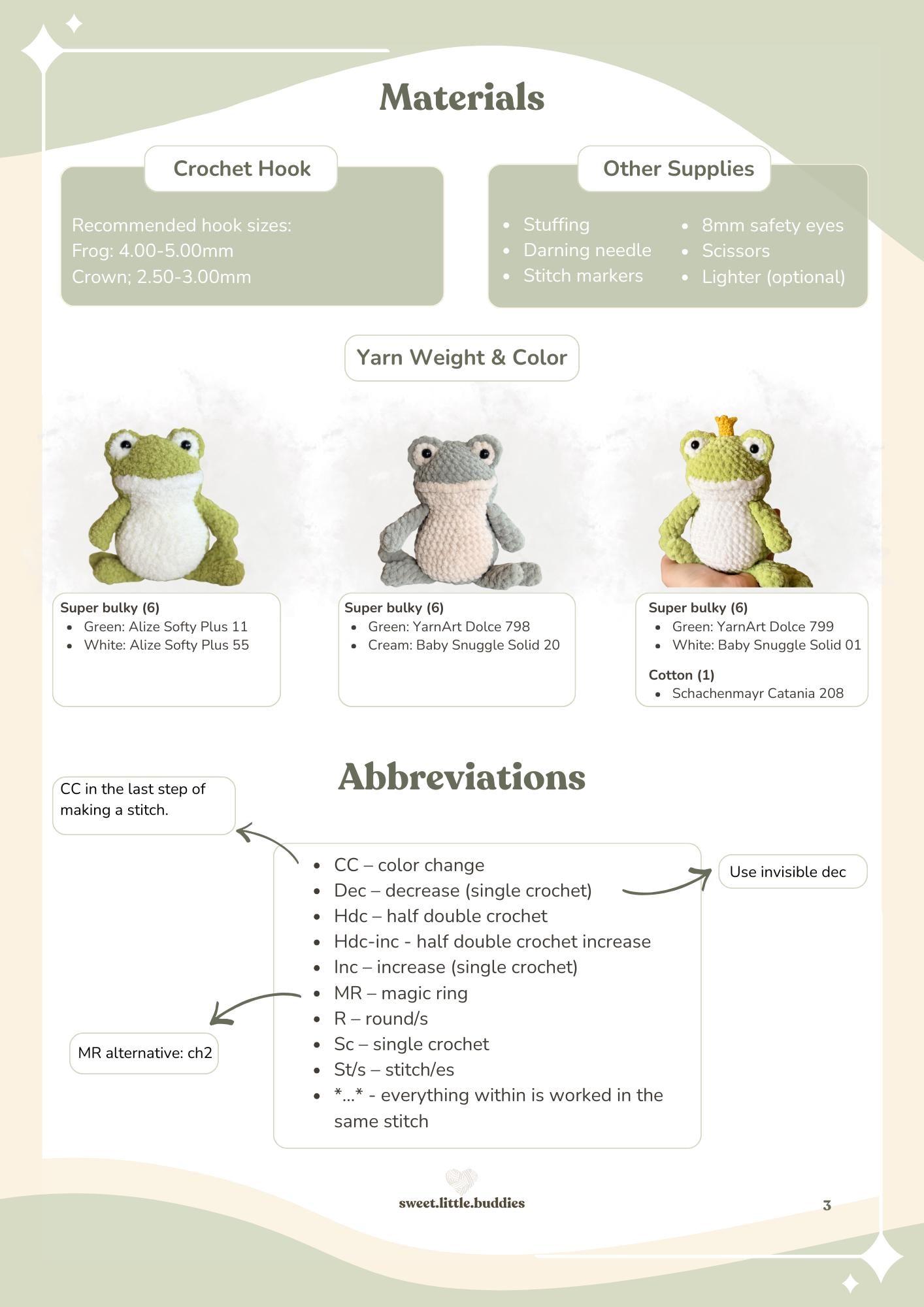 Frogbert the Frog Prince / low-sew crochet pattern thumbnail 2